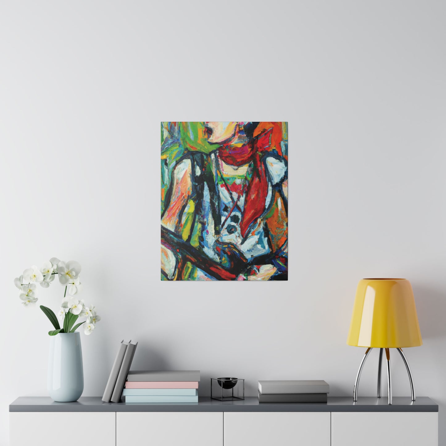 3713A - Rockstar Oil Painting Style Print | Poster | Home Decor | Wall Art | Music Art | Canvas