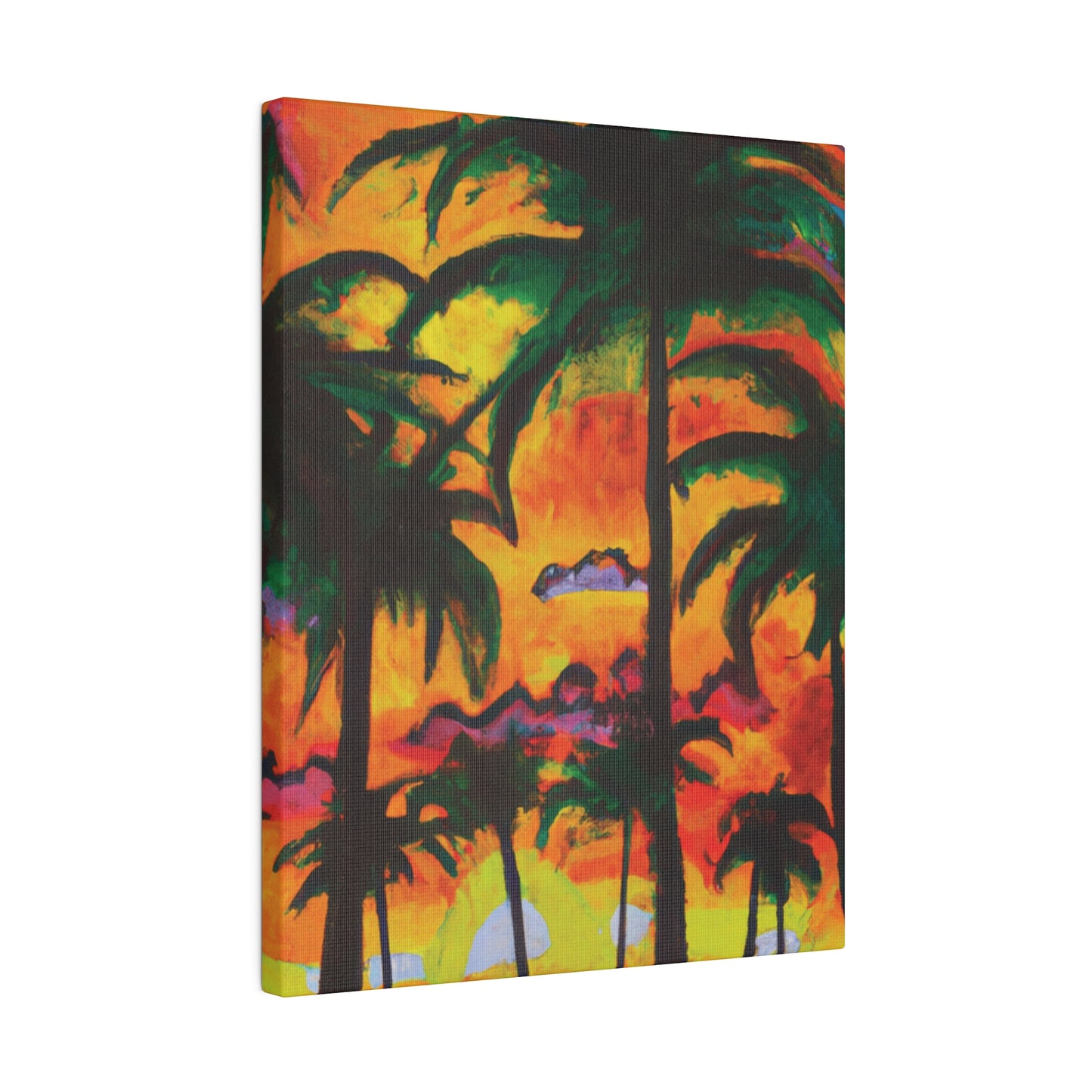 5820T - Miami Beach Sunset Painting Print | Miami | Beach | Sunset | Poster | Home Decor | Wall Art | Canvas