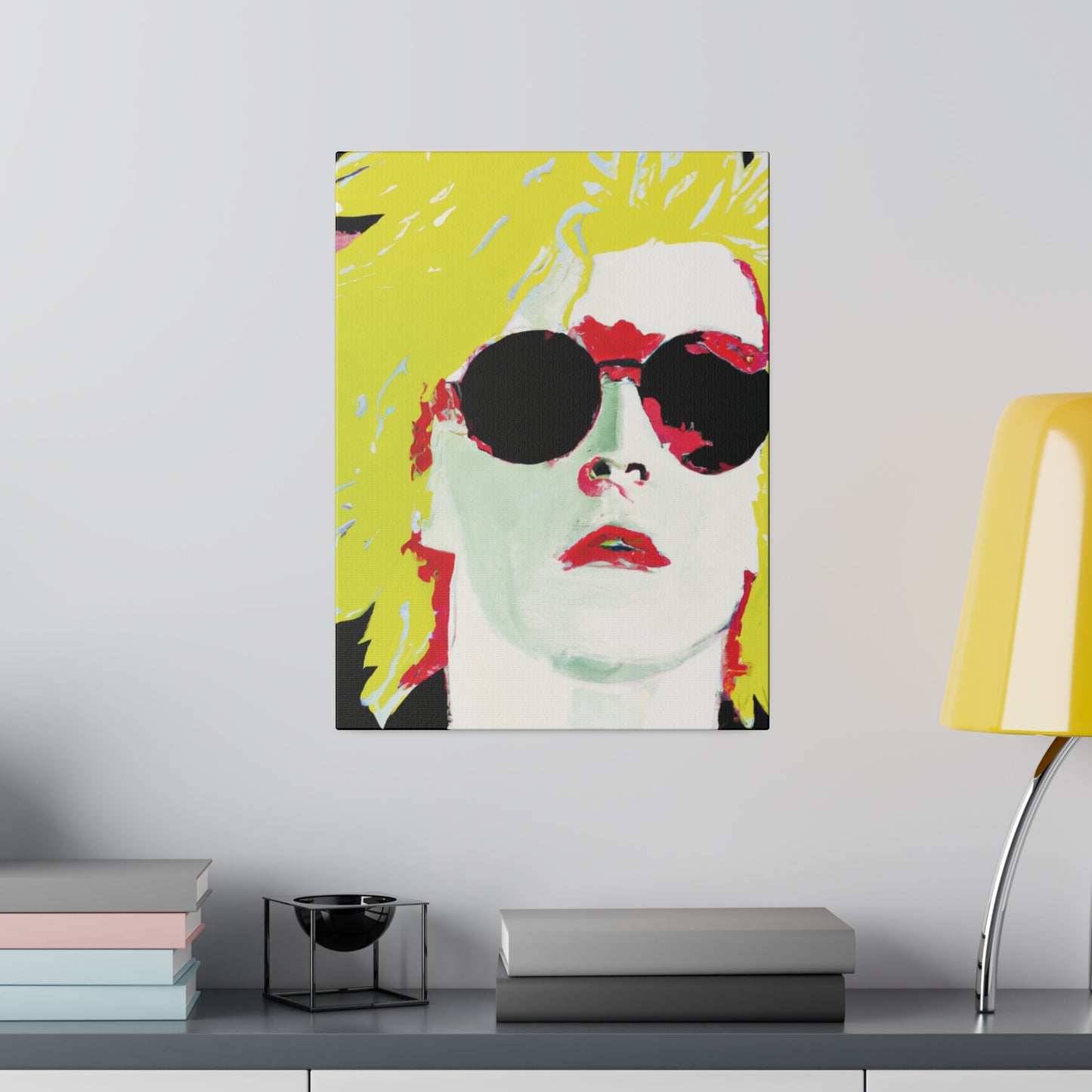 6289X - Rockstar Painting Print | Face | Abstract | Poster | Home Decor | Wall Art | Music Art | Canvas