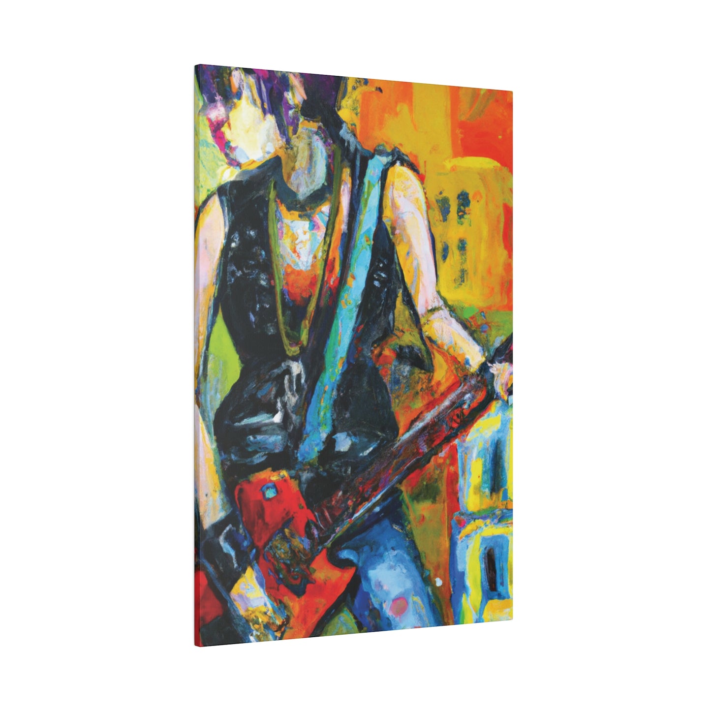 4336U - Rockstar Oil Painting Style Print | Poster | Home Decor | Wall Art | Music Art | Canvas