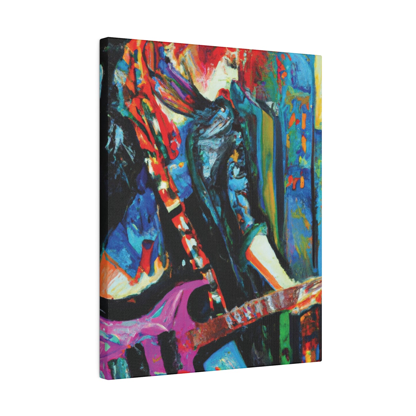 8461D - Rockstar Oil Painting Style Print | Poster | Home Decor | Wall Art | Music Art | Canvas