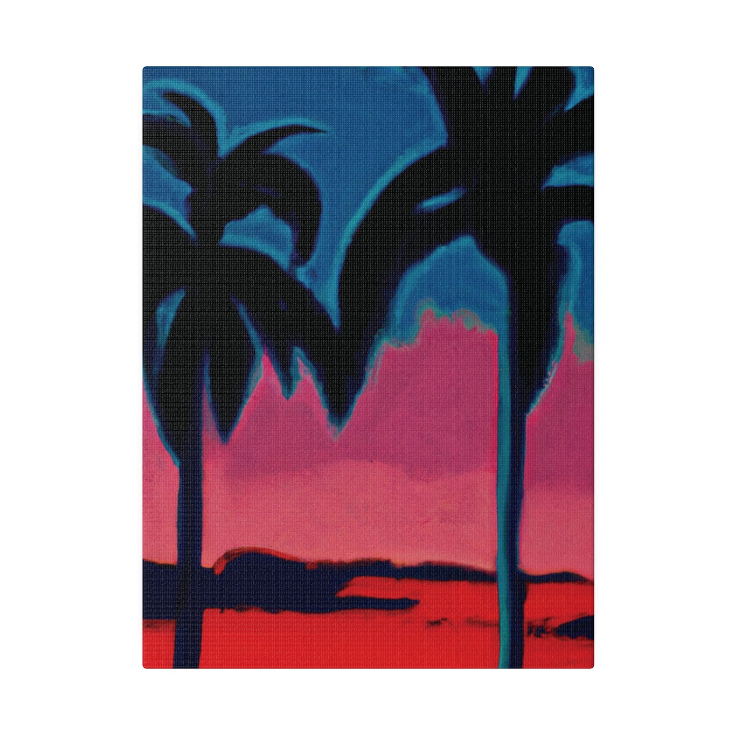 2545B - Miami Beach Sunset Painting Print | Miami | Beach | Sunset | Poster | Home Decor | Wall Art | Canvas