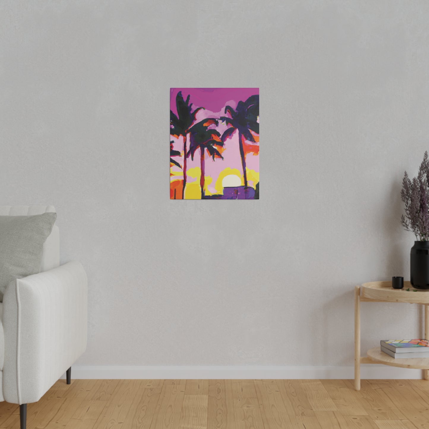 7146G - Miami Beach Sunset Painting Print | Miami | Beach | Sunset | Poster | Home Decor | Wall Art | Canvas