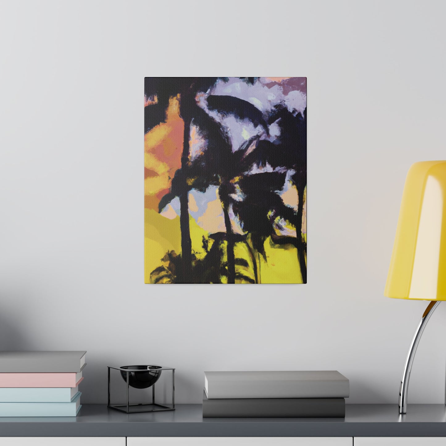 3753W - Miami Beach Sunset Painting Print | Miami | Beach | Sunset | Poster | Home Decor | Wall Art | Canvas