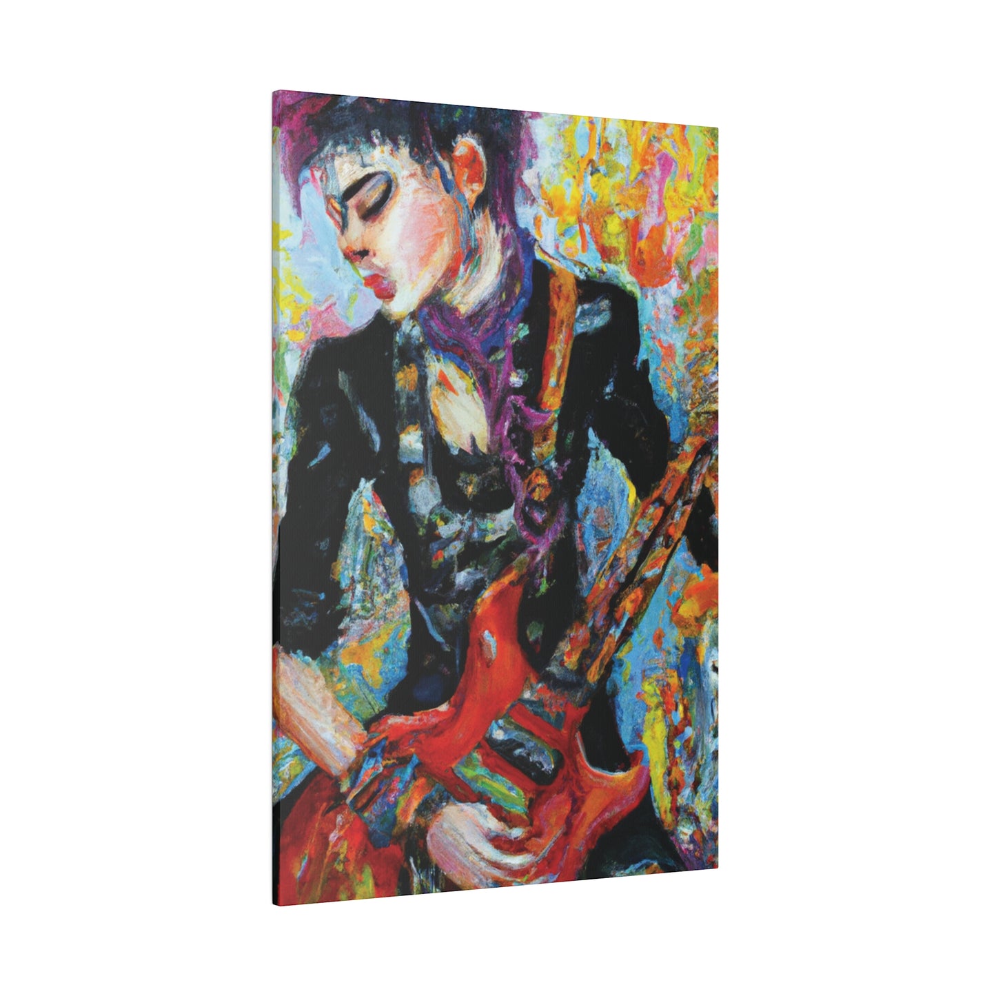 7123G - Rockstar Oil Painting Style Print | Poster | Home Decor | Wall Art | Music Art | Canvas