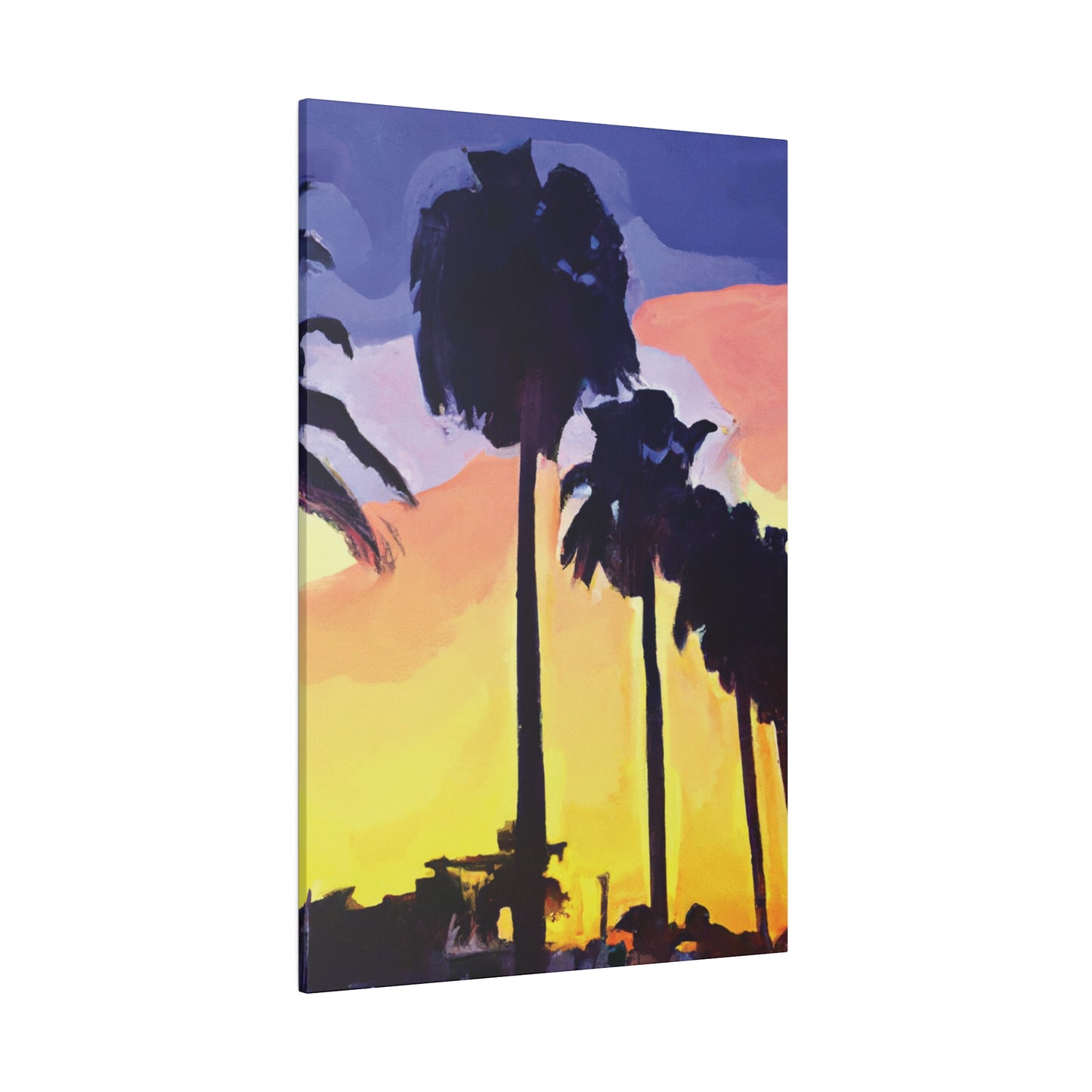 8023Y - Miami Beach Sunset Painting Print | Miami | Beach | Sunset | Poster | Home Decor | Wall Art | Canvas