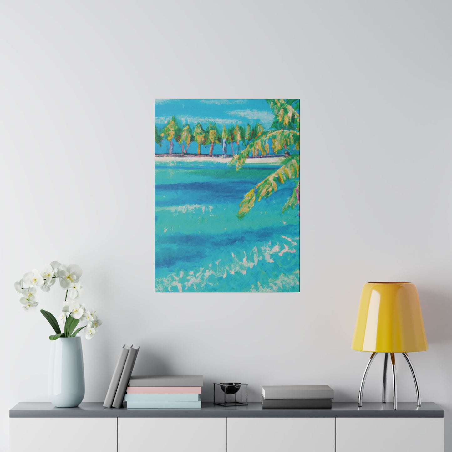 6000X - Bahamas Ocean Painting Print | Bahamas | Ocean | Beach | Poster | Home Decor | Wall Art | Canvas