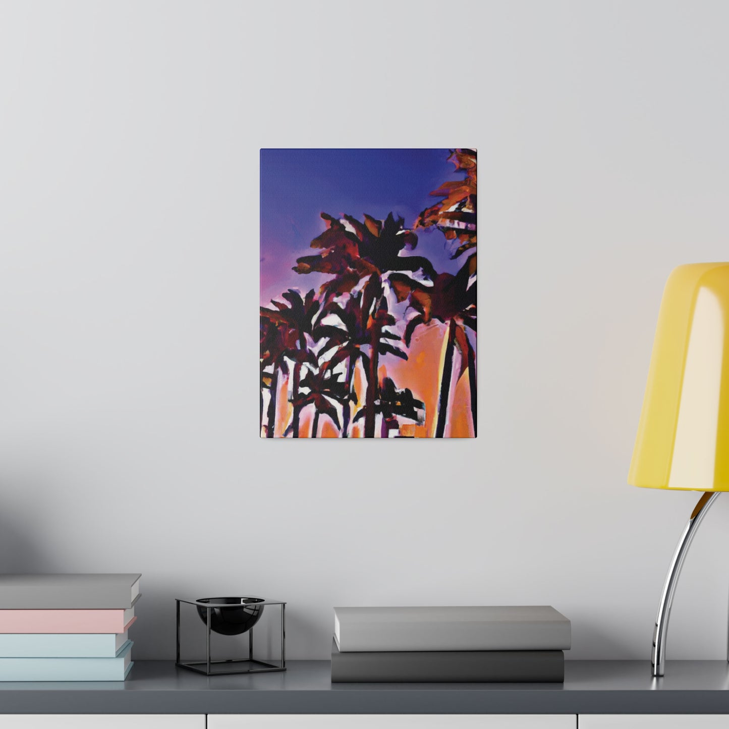 1463E - Miami Beach Sunset Painting Print | Miami | Beach | Sunset | Poster | Home Decor | Wall Art | Canvas