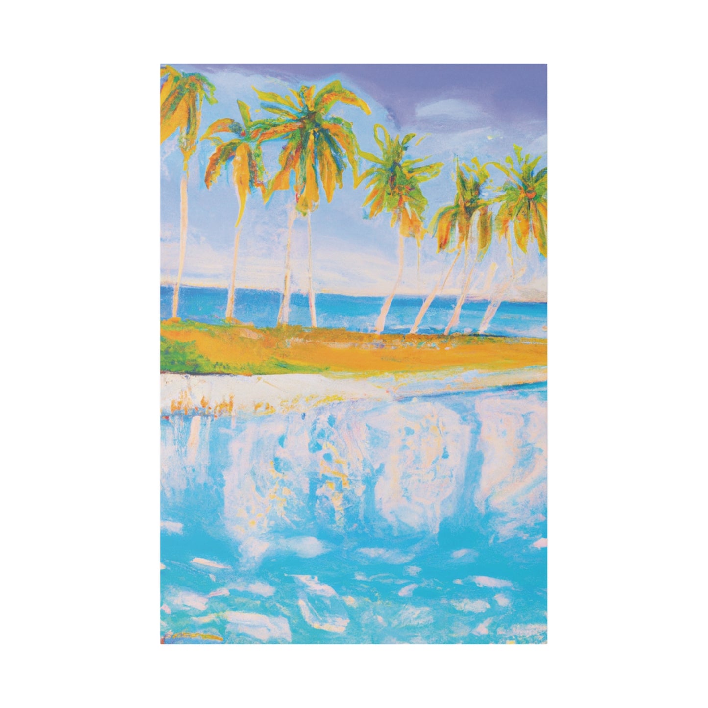 4904O - Bahamas Ocean Painting Print | Bahamas | Ocean | Beach | Poster | Home Decor | Wall Art | Canvas