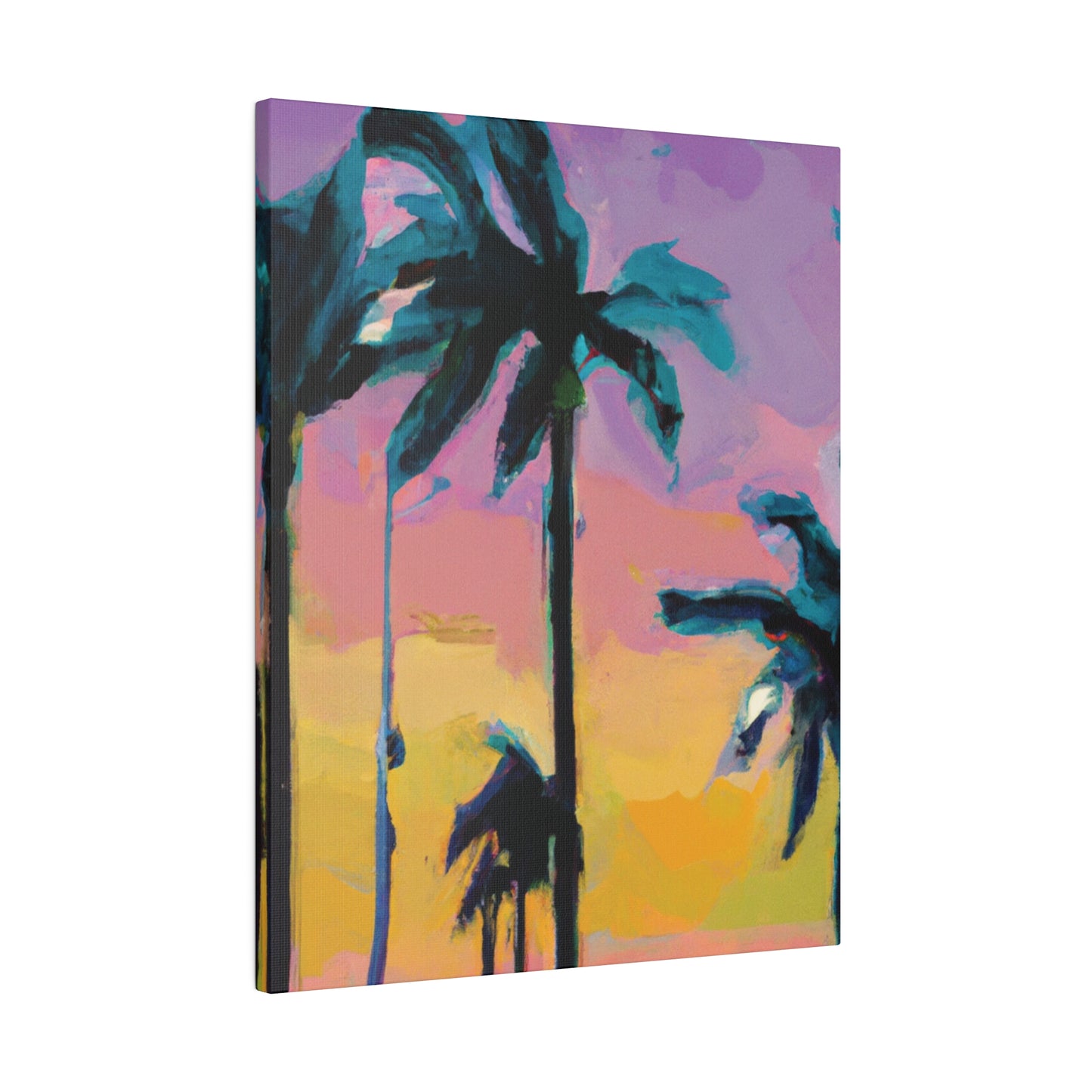 510K - Miami Beach Sunset Painting Print | Miami | Beach | Sunset | Poster | Home Decor | Wall Art | Canvas