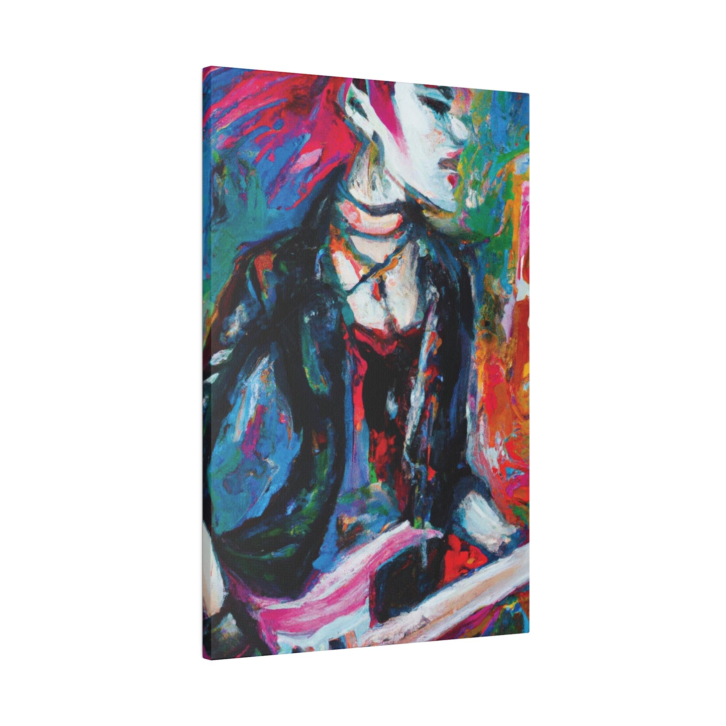 9560L - Rockstar Oil Painting Style Print | Poster | Home Decor | Wall Art | Music Art | Canvas