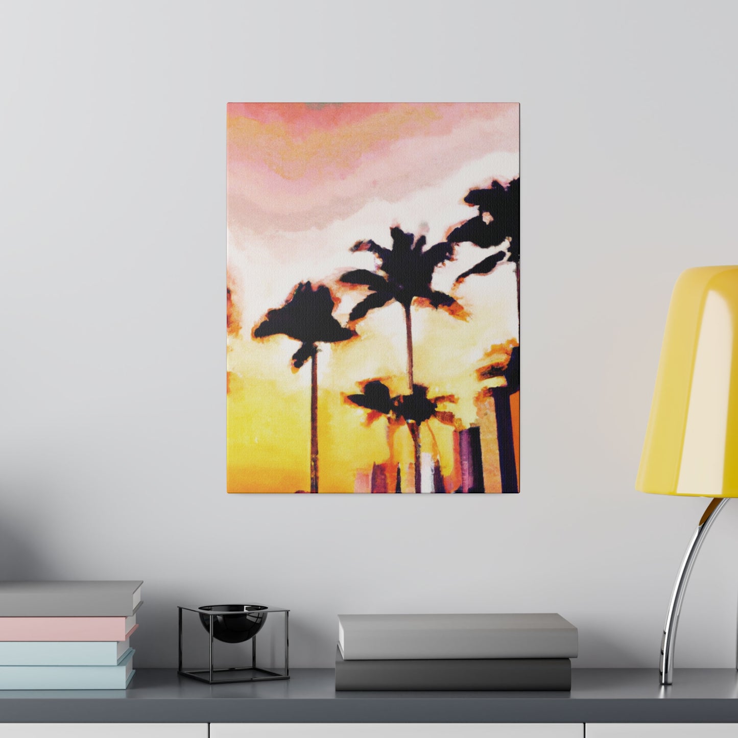 8005X - Miami Beach Sunset Painting Print | Miami | Beach | Sunset | Poster | Home Decor | Wall Art | Canvas