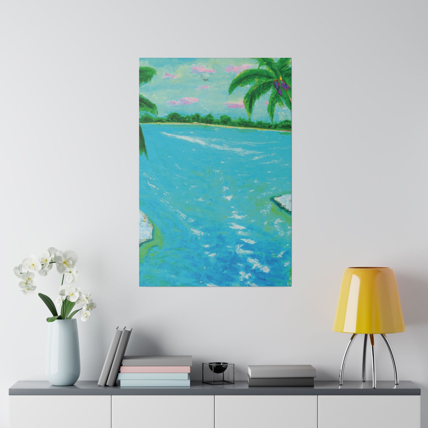 6527F - Bahamas Ocean Painting Print | Bahamas | Ocean | Beach | Poster | Home Decor | Wall Art | Canvas