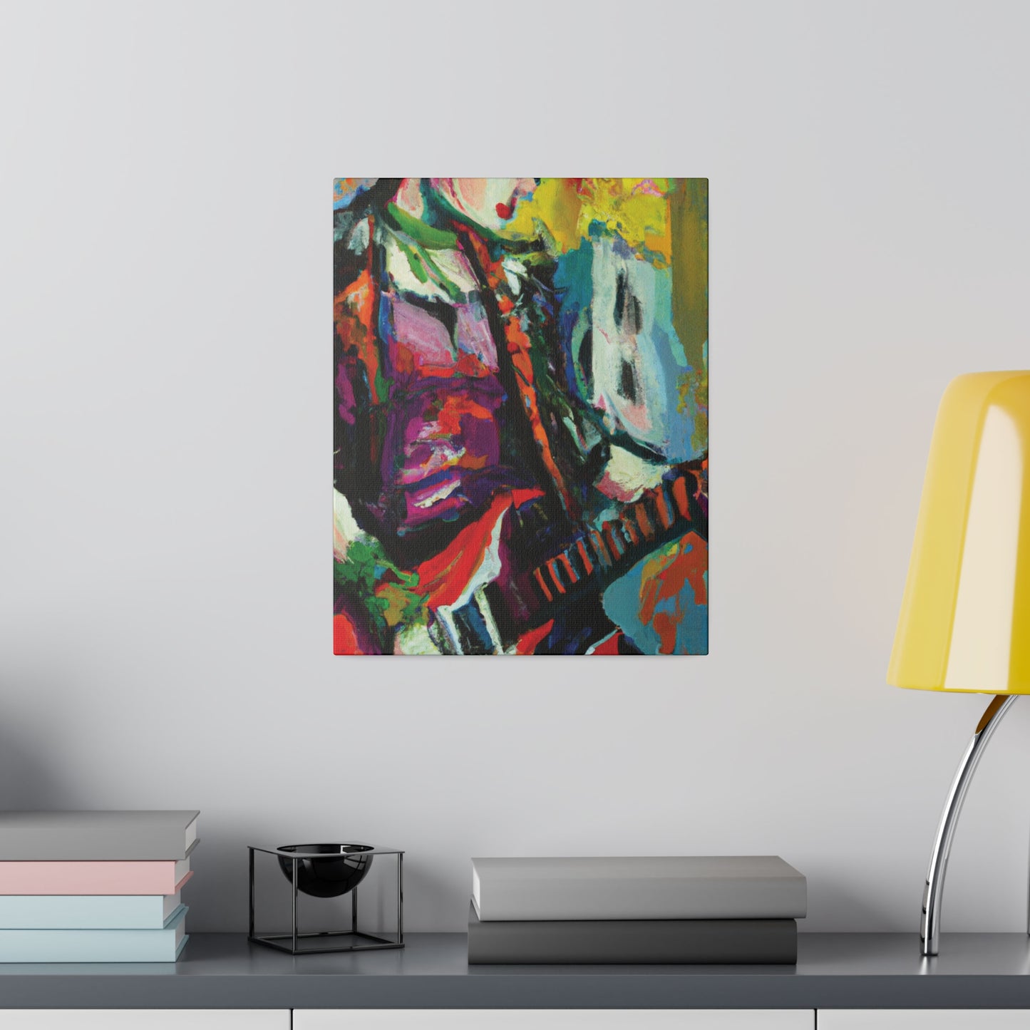 2671G - Rockstar Oil Painting Style Print | Poster | Home Decor | Wall Art | Music Art | Canvas