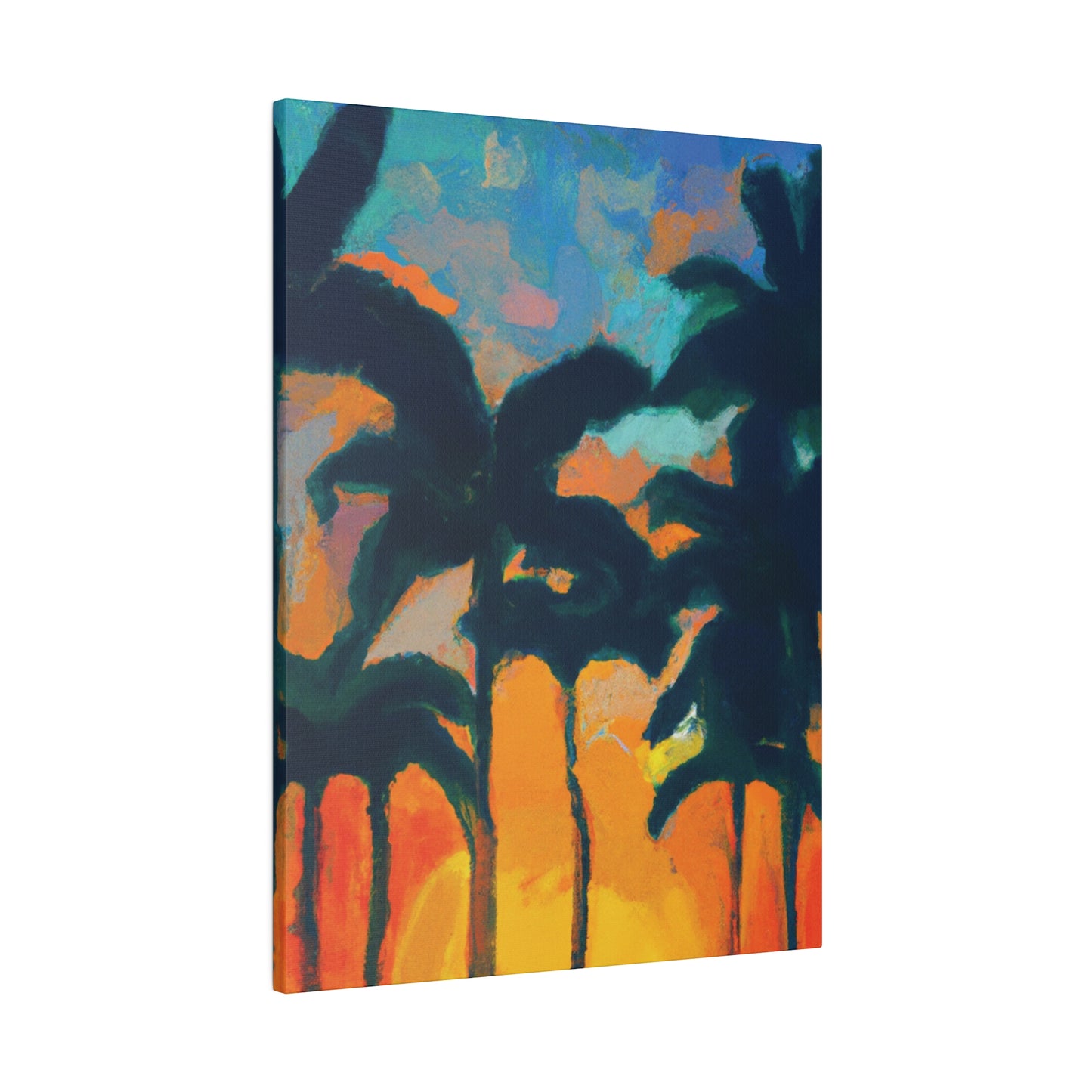 6877B - Miami Beach Sunset Painting Print | Miami | Beach | Sunset | Poster | Home Decor | Wall Art | Canvas