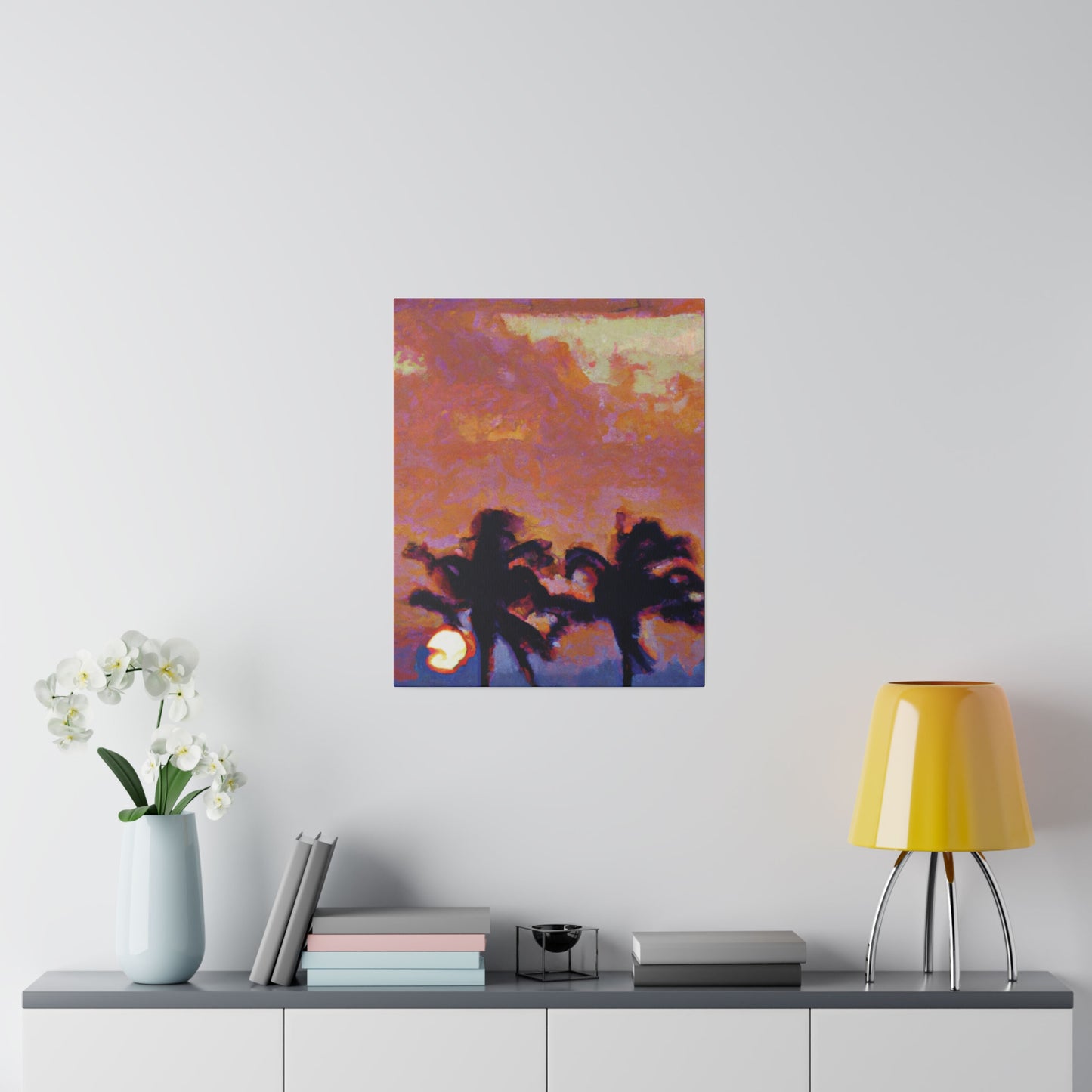 8235O - Miami Beach Sunset Painting Print | Miami | Beach | Sunset | Poster | Home Decor | Wall Art | Canvas