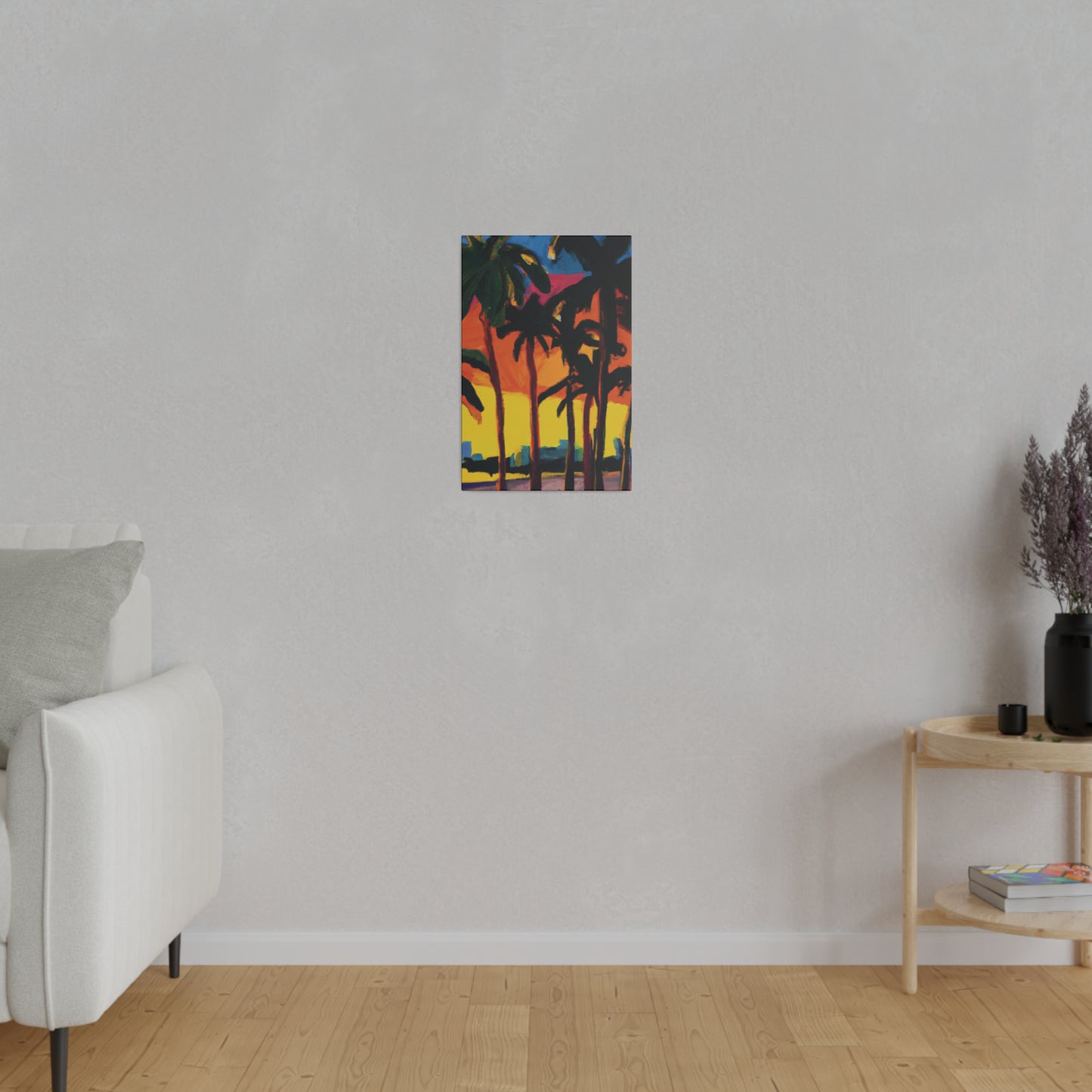 7398G - Miami Beach Sunset Painting Print | Miami | Beach | Sunset | Poster | Home Decor | Wall Art | Canvas