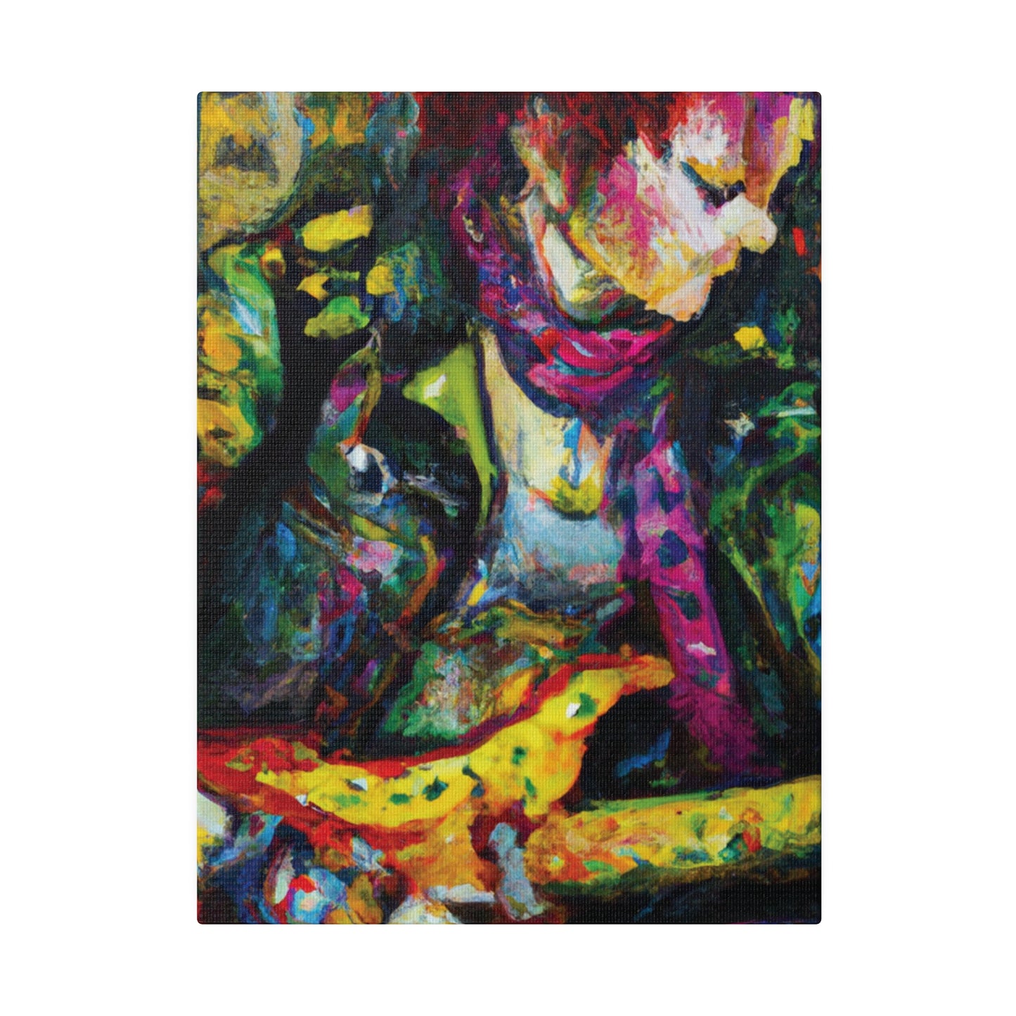3668A - Rockstar Oil Painting Style Print | Poster | Home Decor | Wall Art | Music Art | Canvas