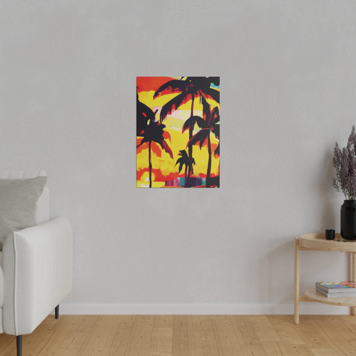 7643G - Miami Beach Sunset Painting Print | Miami | Beach | Sunset | Poster | Home Decor | Wall Art | Canvas