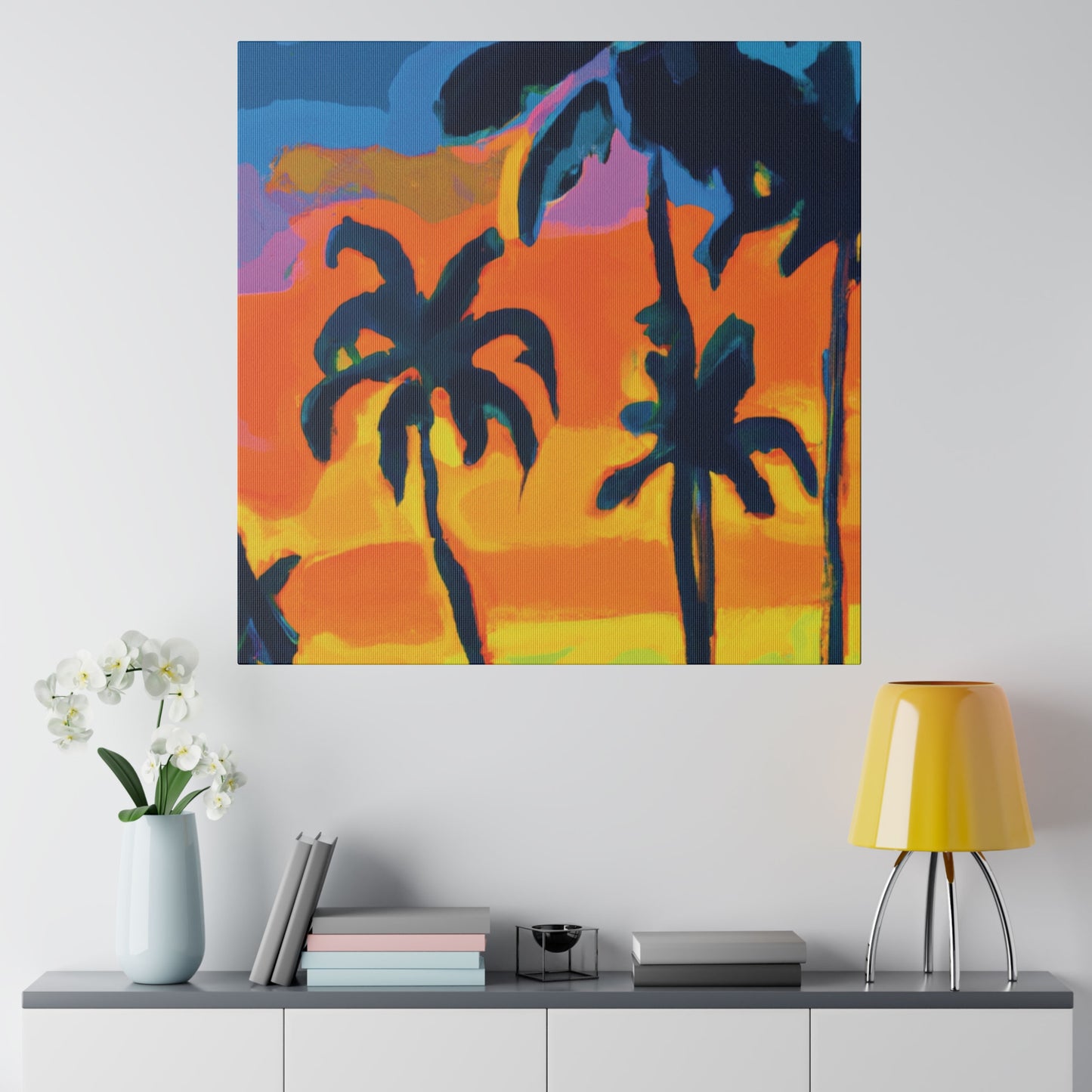 5462R - Miami Beach Sunset Painting Print | Miami | Beach | Sunset | Poster | Home Decor | Wall Art | Canvas