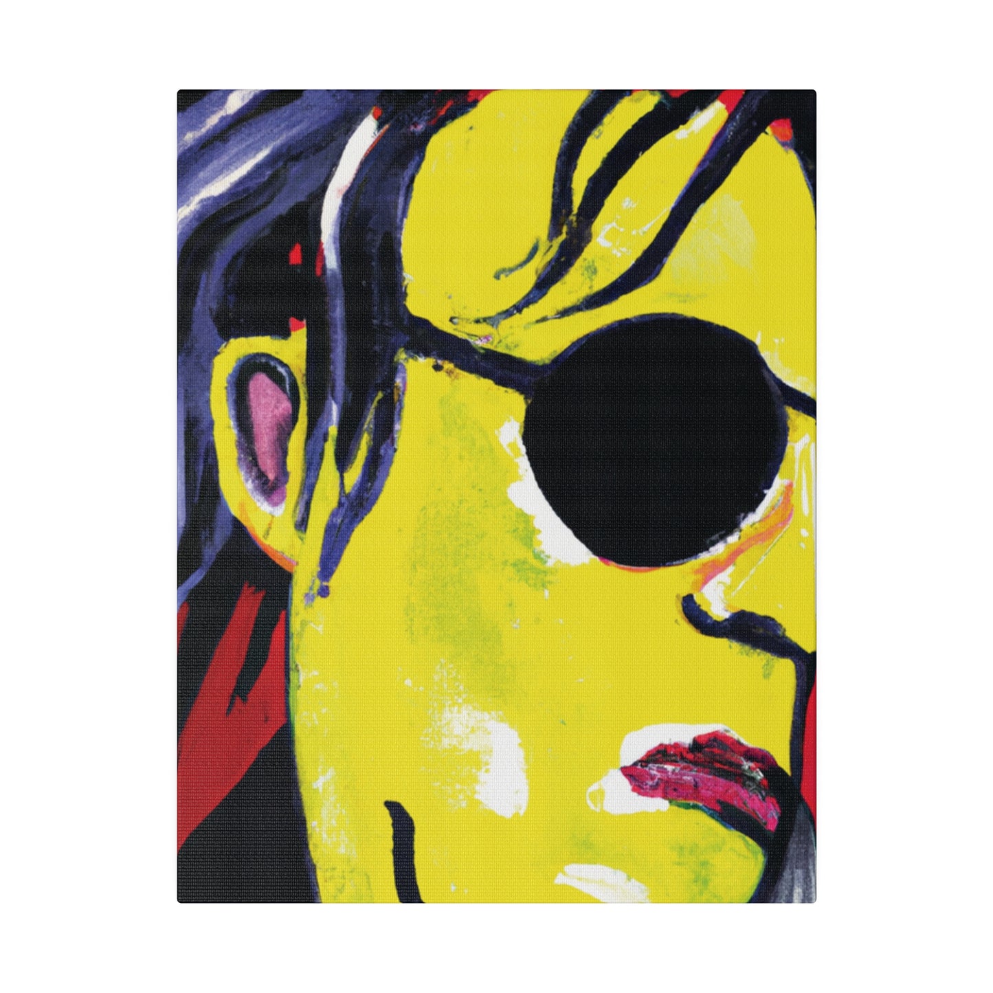 6607V - Rockstar Painting Print | Face | Abstract | Poster | Home Decor | Wall Art | Music Art | Canvas