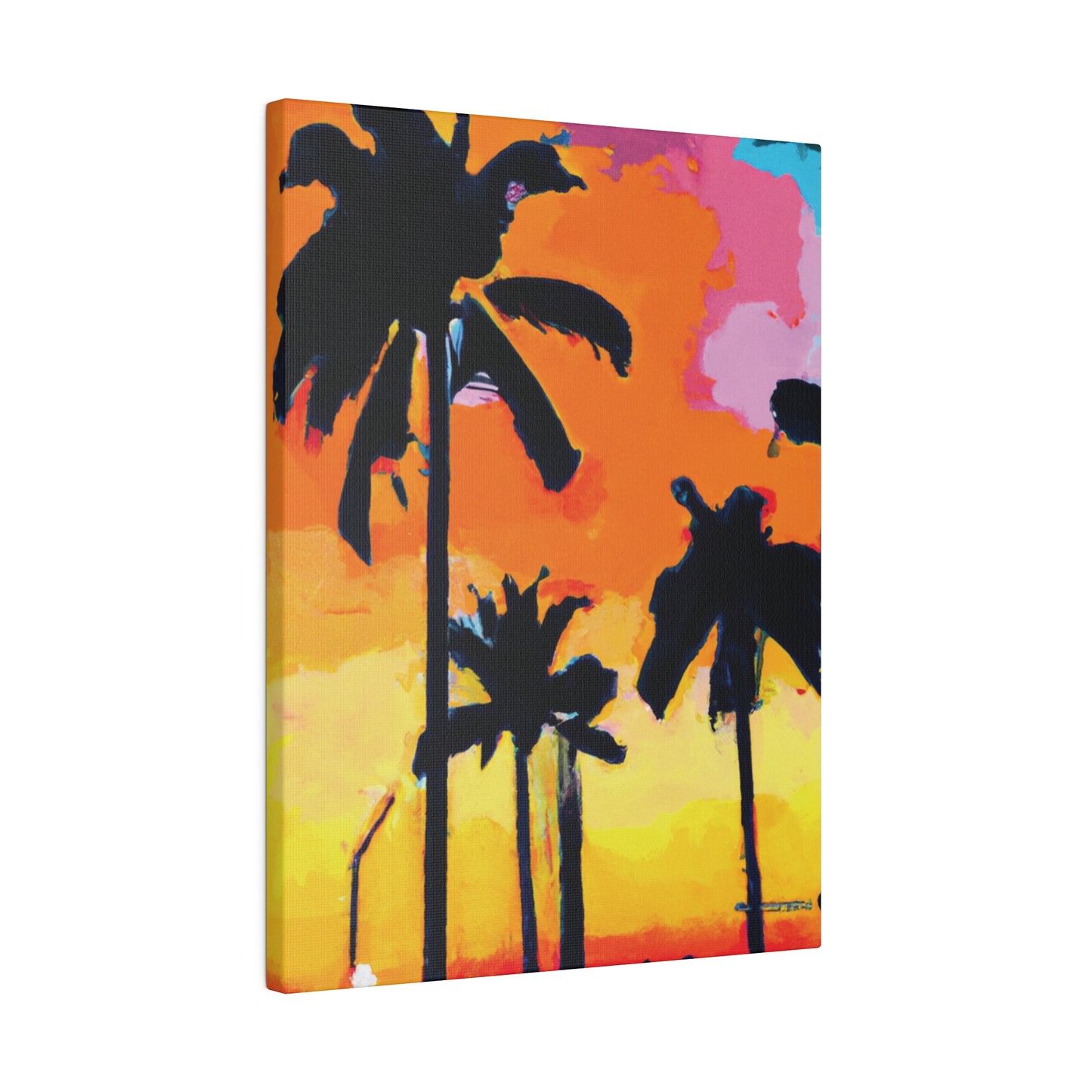 2956A - Miami Beach Sunset Painting Print | Miami | Beach | Sunset | Poster | Home Decor | Wall Art | Canvas