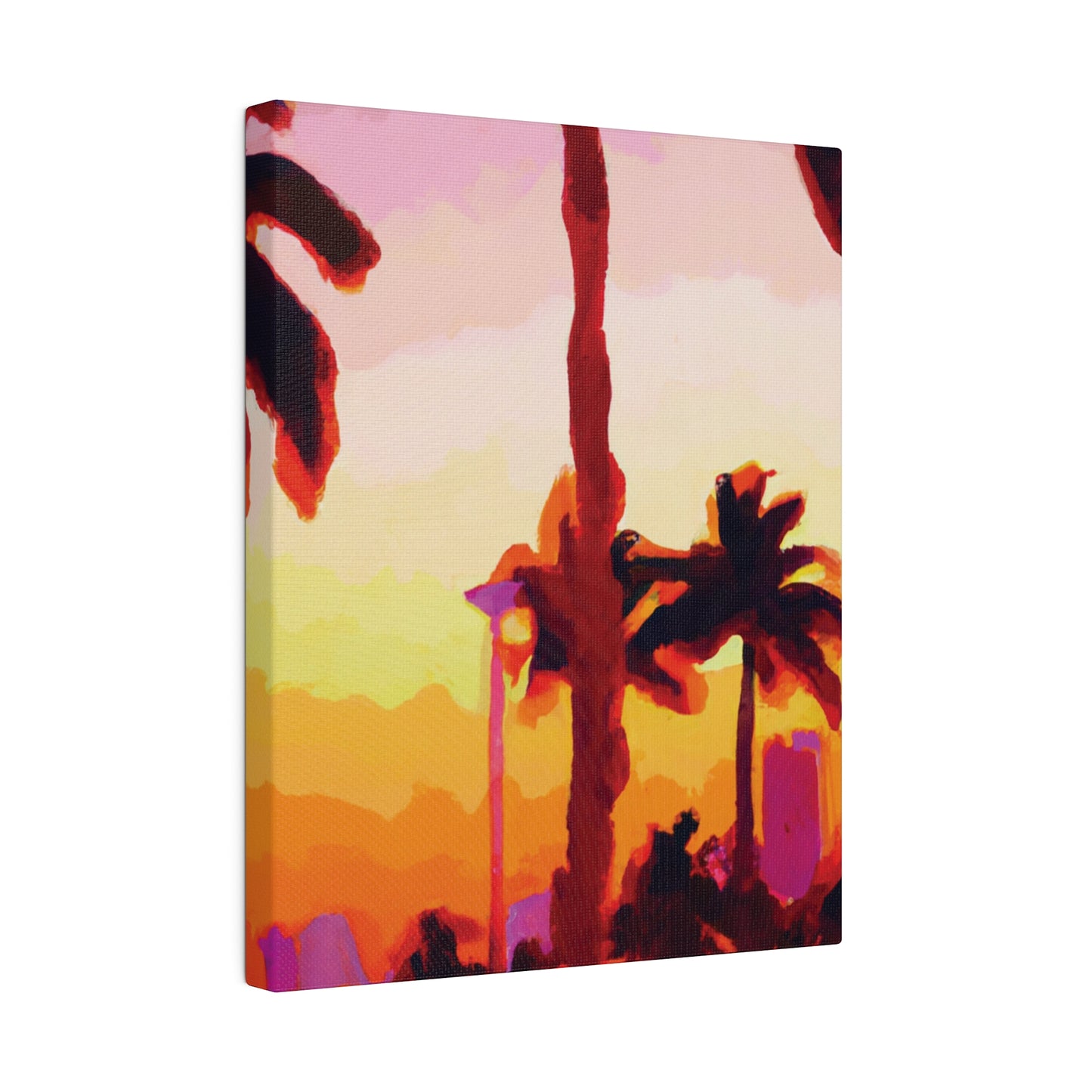 7016Q - Miami Beach Sunset Painting Print | Miami | Beach | Sunset | Poster | Home Decor | Wall Art | Canvas