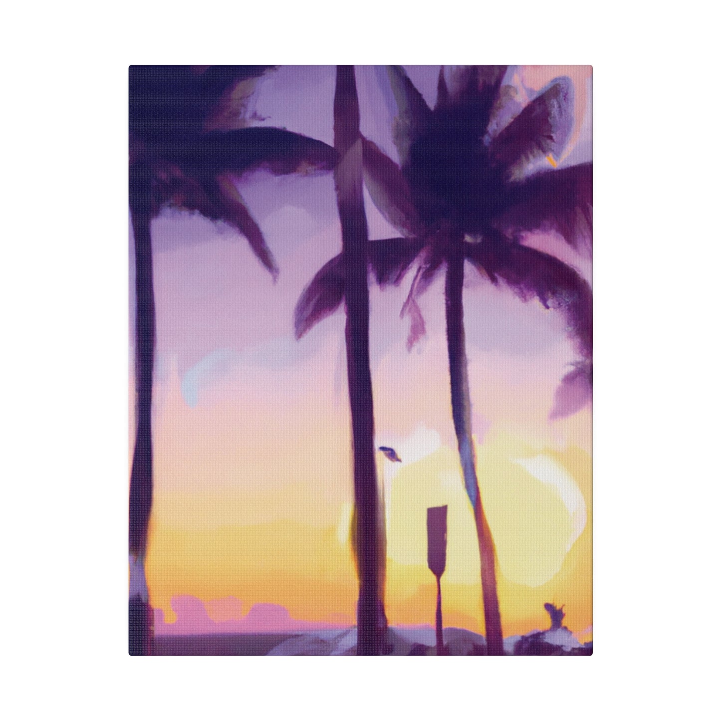 6137G - Miami Beach Sunset Painting Print | Miami | Beach | Sunset | Poster | Home Decor | Wall Art | Canvas