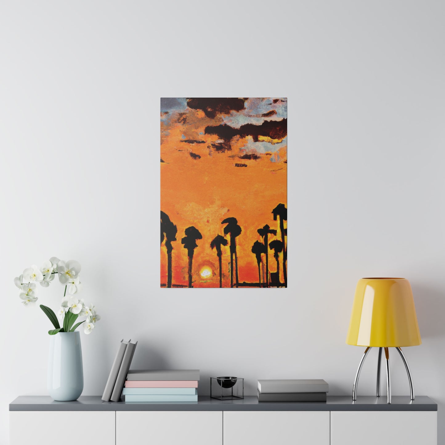 3231S - Miami Beach Sunset Painting Print | Miami | Beach | Sunset | Poster | Home Decor | Wall Art | Canvas