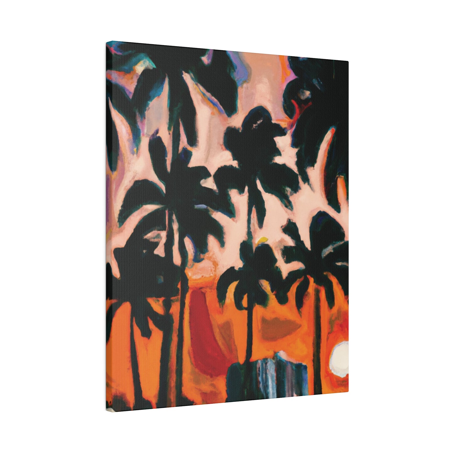4317T - Miami Beach Sunset Painting Print | Miami | Beach | Sunset | Poster | Home Decor | Wall Art | Canvas