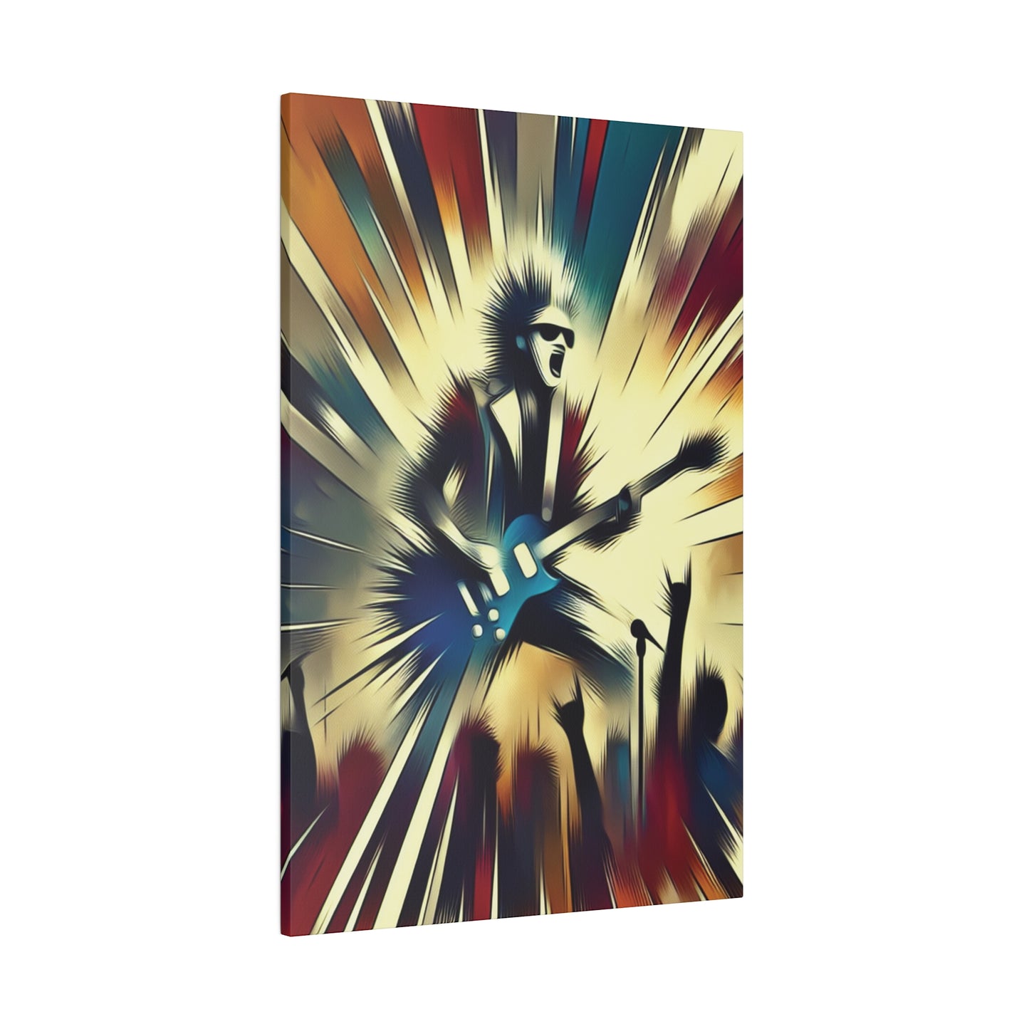 1872L - Rockstar Painting Print | Face | Abstract | Poster | Home Decor | Wall Art | Music Art | Canvas