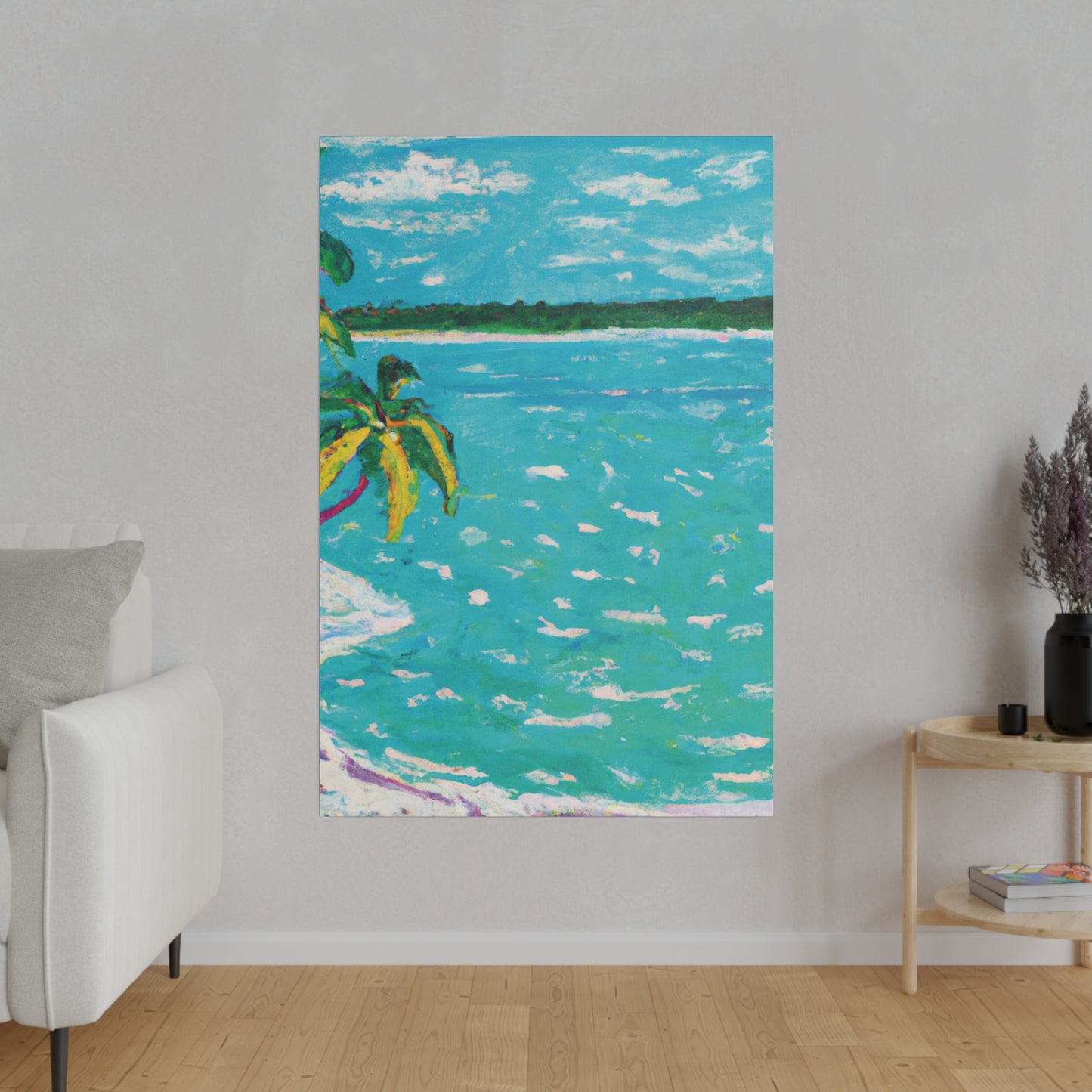 8278H - Bahamas Ocean Painting Print | Bahamas | Ocean | Beach | Poster | Home Decor | Wall Art | Canvas