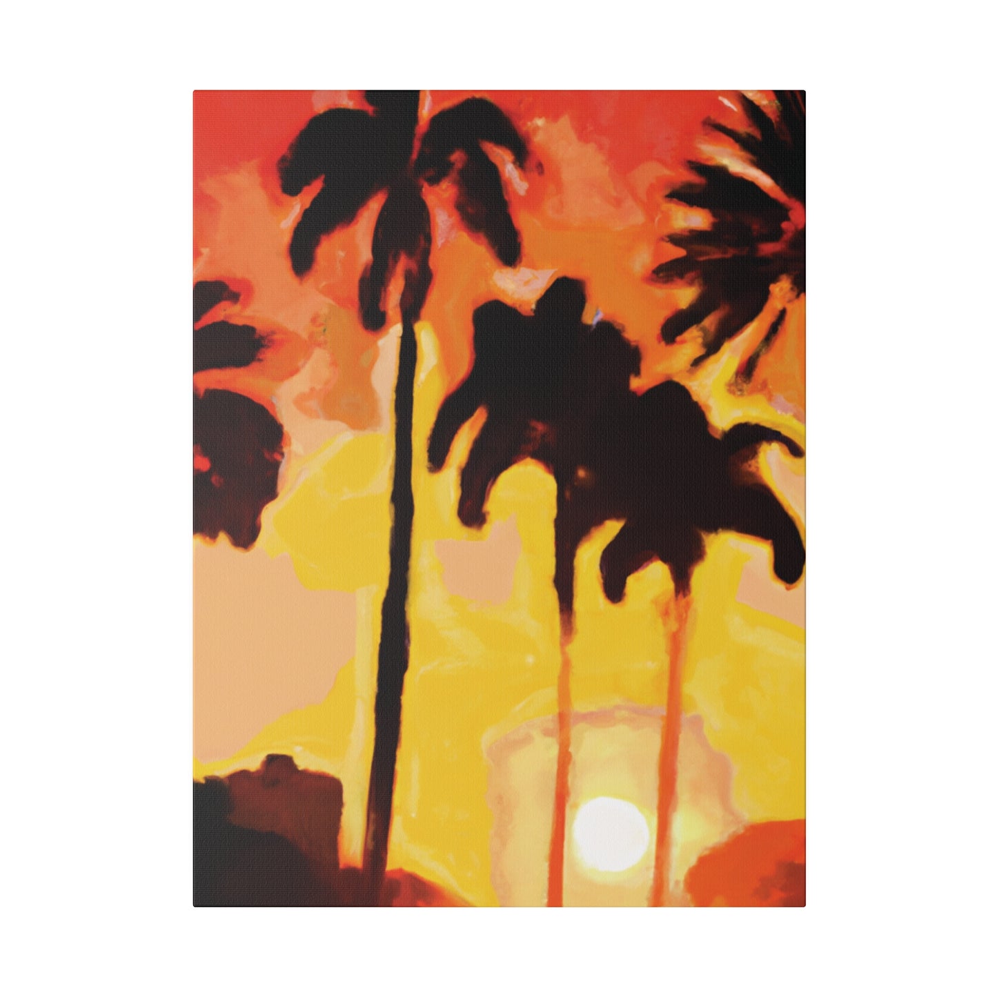 3259B - Miami Beach Sunset Painting Print | Miami | Beach | Sunset | Poster | Home Decor | Wall Art | Canvas