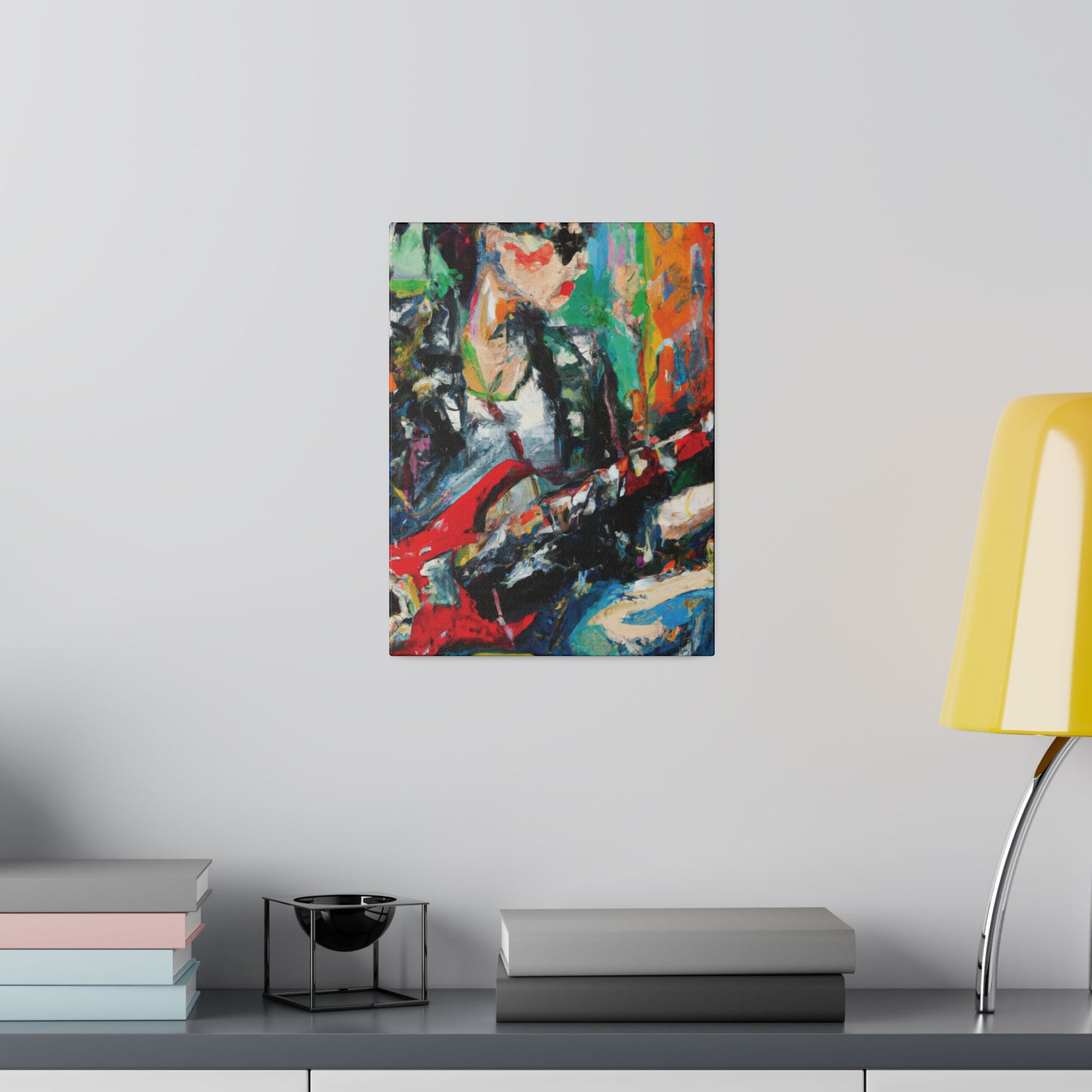 8390L - Rockstar Oil Painting Style Print | Poster | Home Decor | Wall Art | Music Art | Canvas