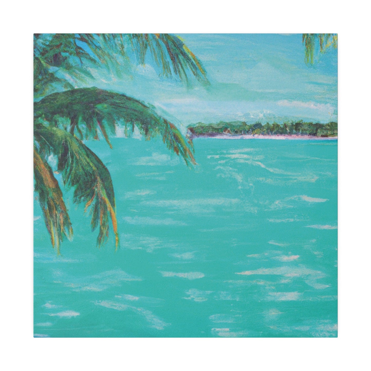 362P - Bahamas Ocean Painting Print | Bahamas | Ocean | Beach | Poster | Home Decor | Wall Art | Canvas