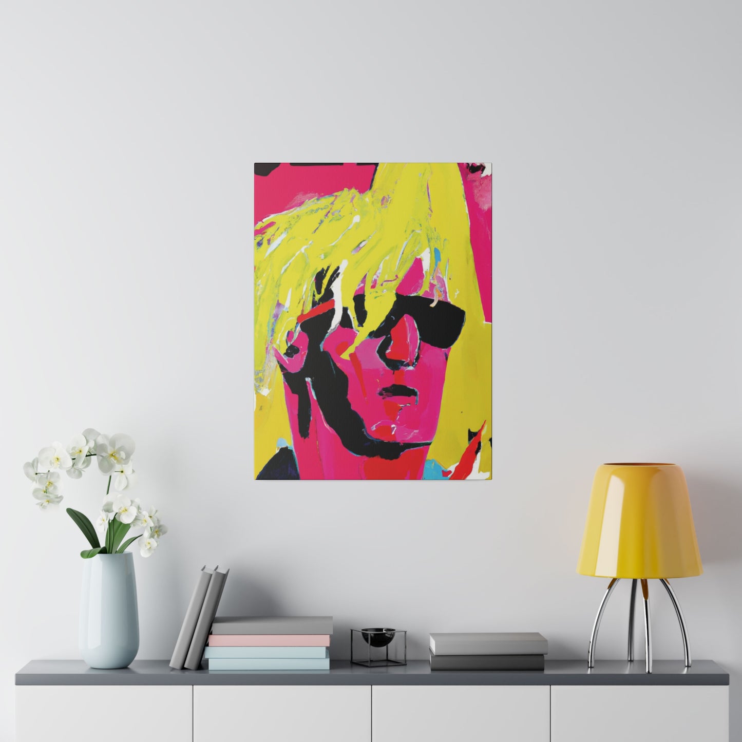 5130P - Rockstar Painting Print | Face | Abstract | Poster | Home Decor | Wall Art | Music Art | Canvas