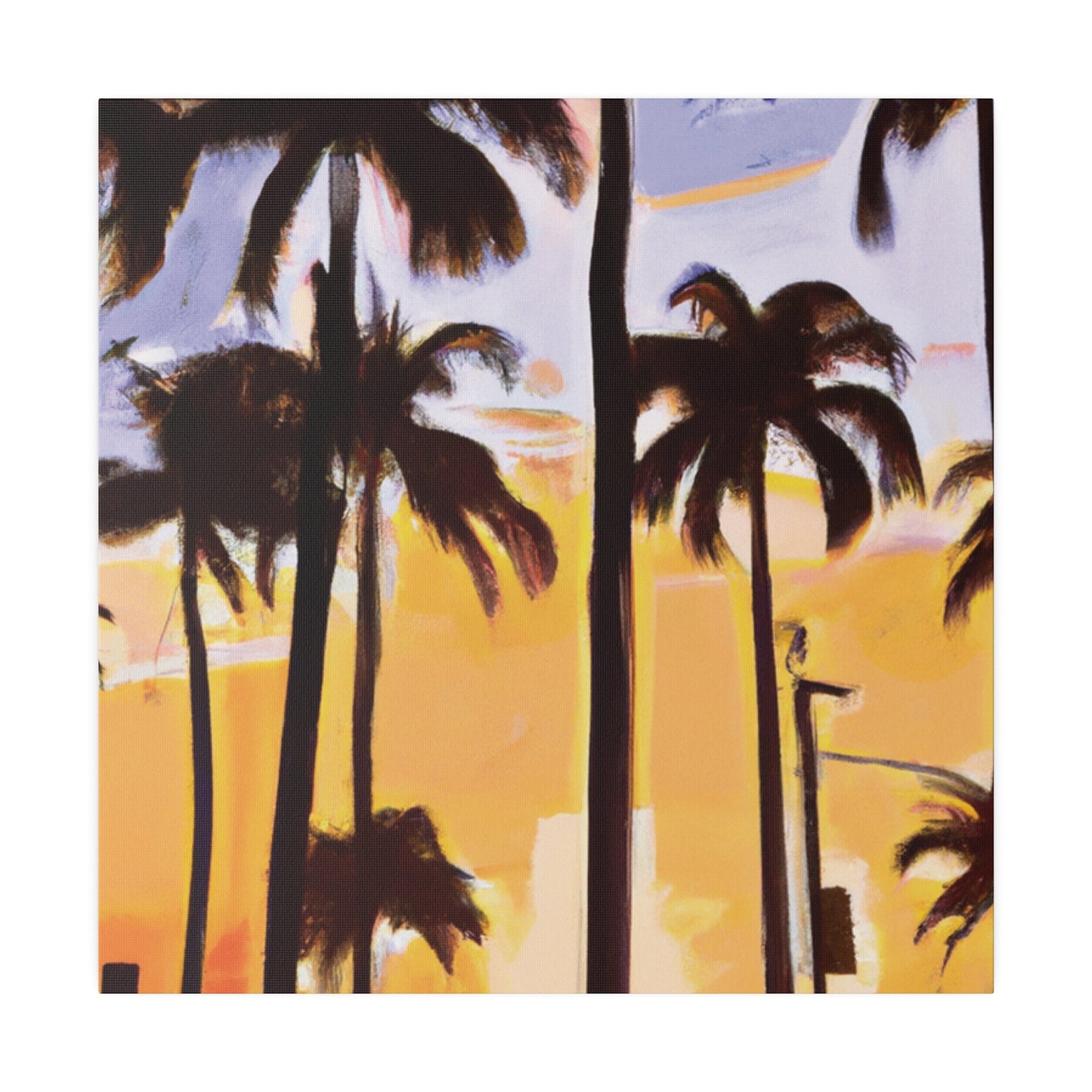 8392O - Miami Beach Sunset Painting Print | Miami | Beach | Sunset | Poster | Home Decor | Wall Art | Canvas