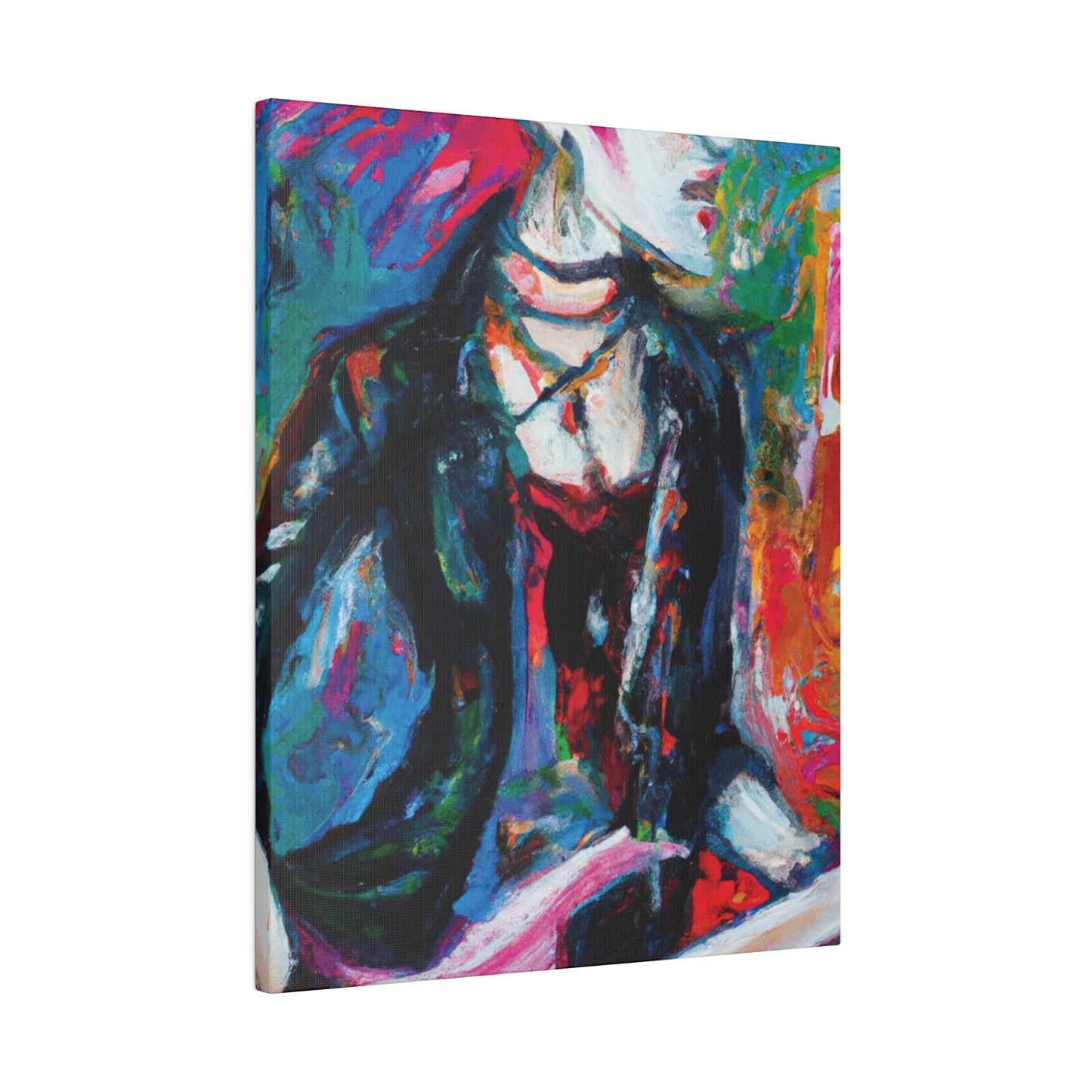 9560L - Rockstar Oil Painting Style Print | Poster | Home Decor | Wall Art | Music Art | Canvas