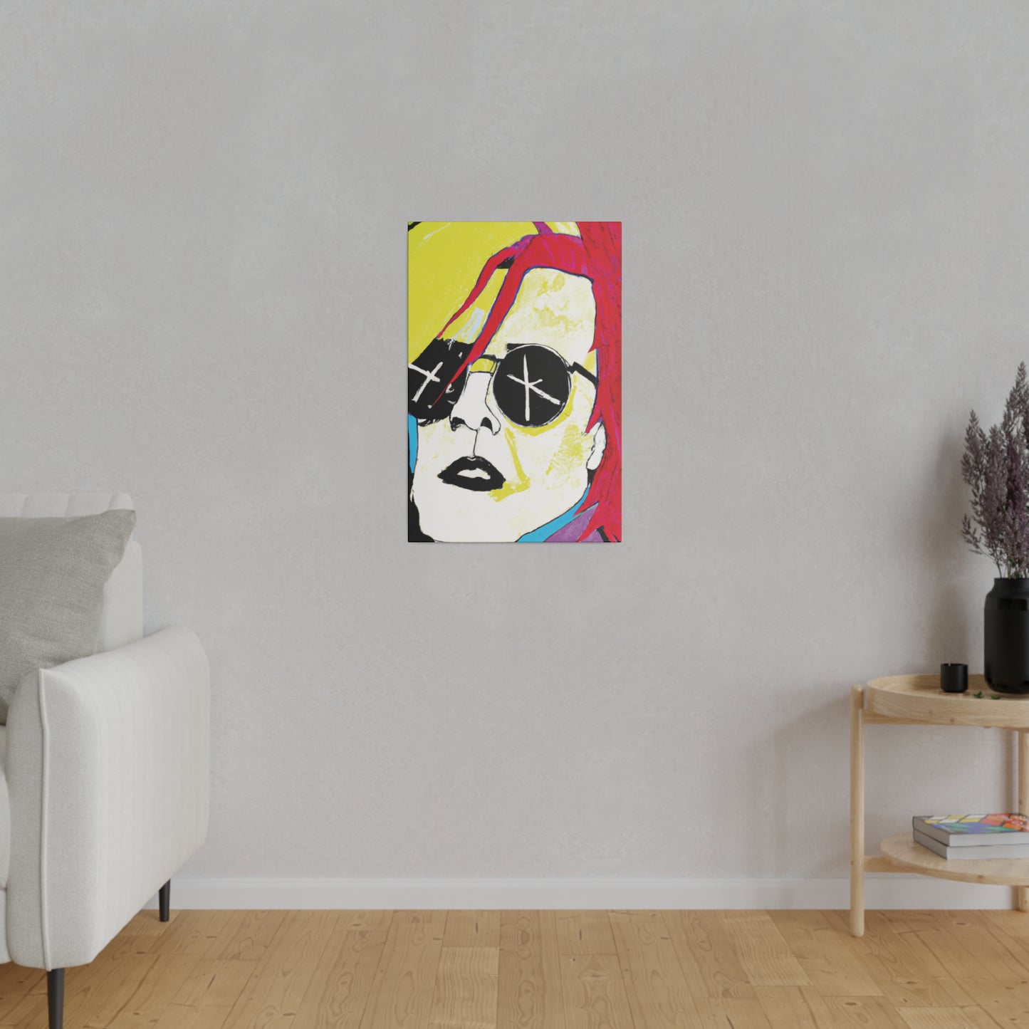 4152P - Rockstar Painting Print | Face | Abstract | Poster | Home Decor | Wall Art | Music Art | Canvas