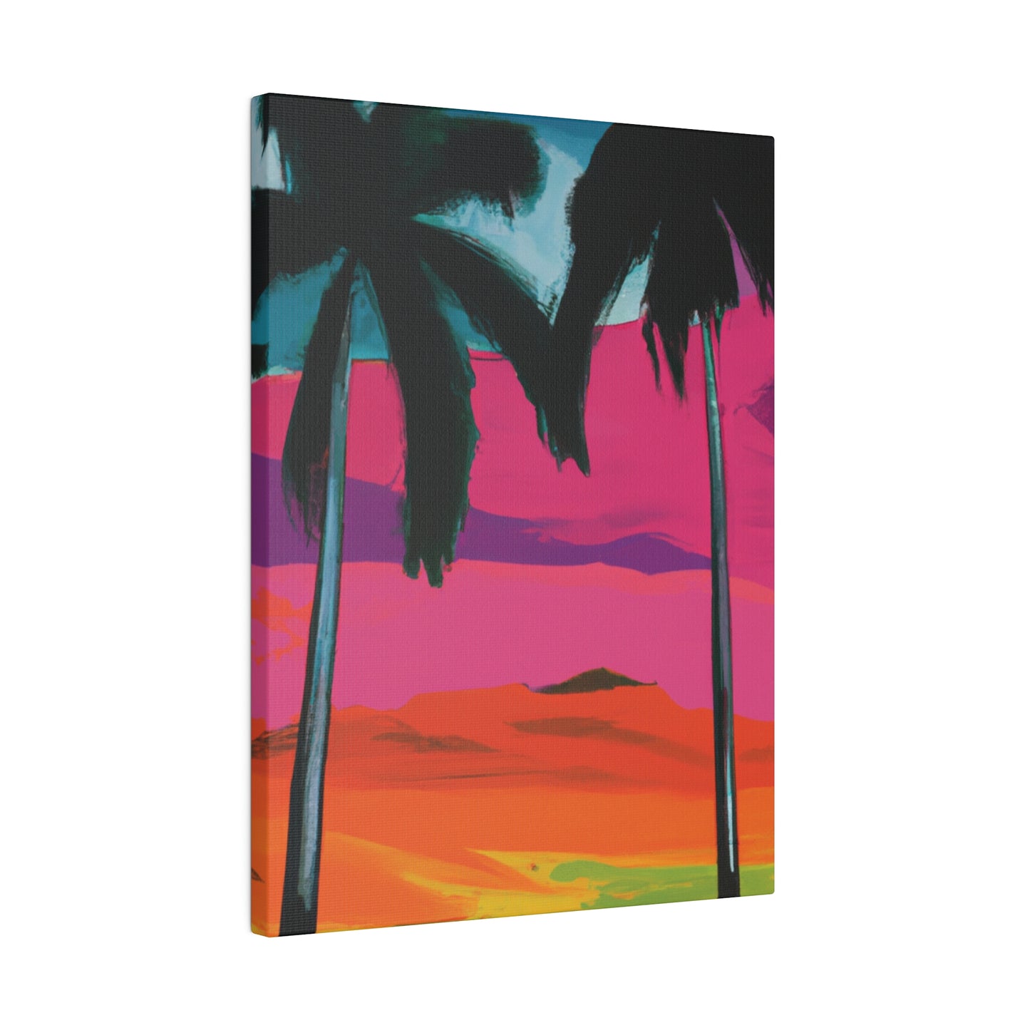 9027A - Miami Beach Sunset Painting Print | Miami | Beach | Sunset | Poster | Home Decor | Wall Art | Canvas