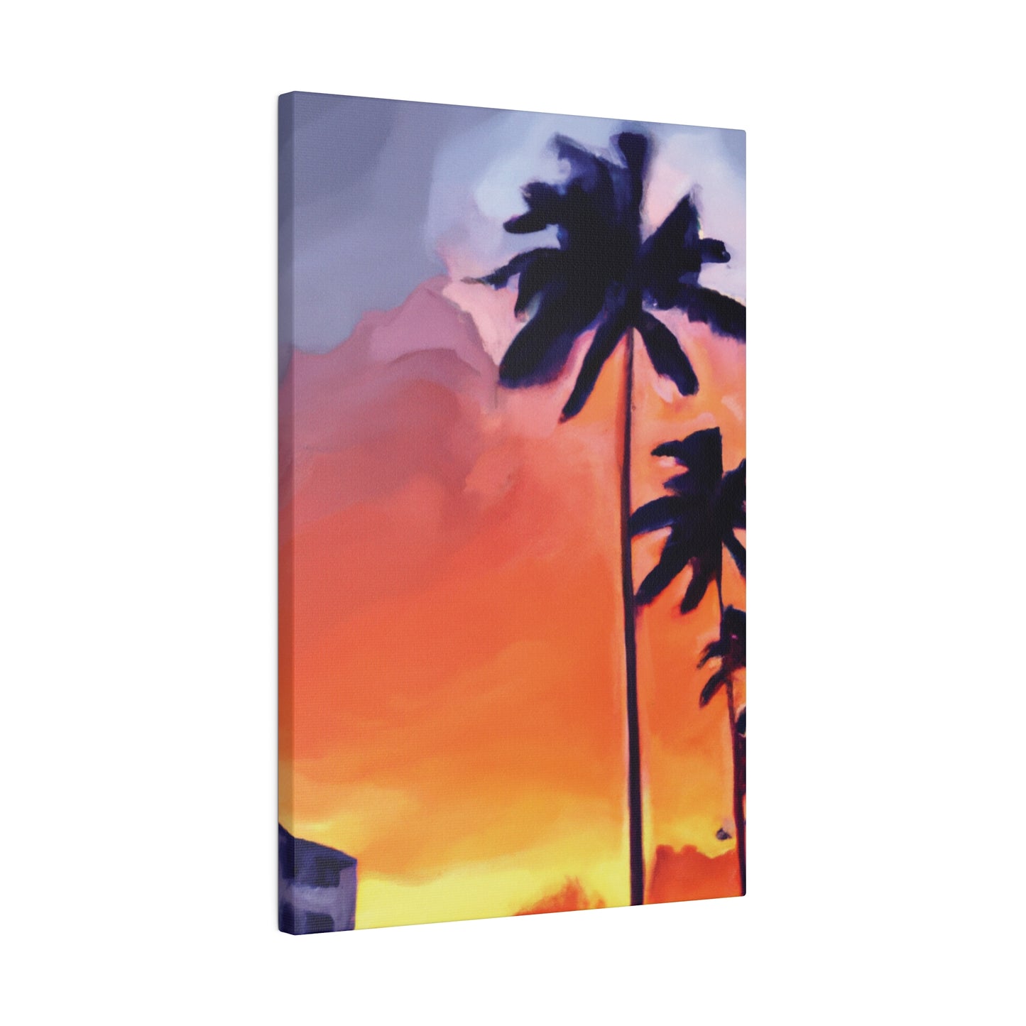 8625A - Miami Beach Sunset Painting Print | Miami | Beach | Sunset | Poster | Home Decor | Wall Art | Canvas