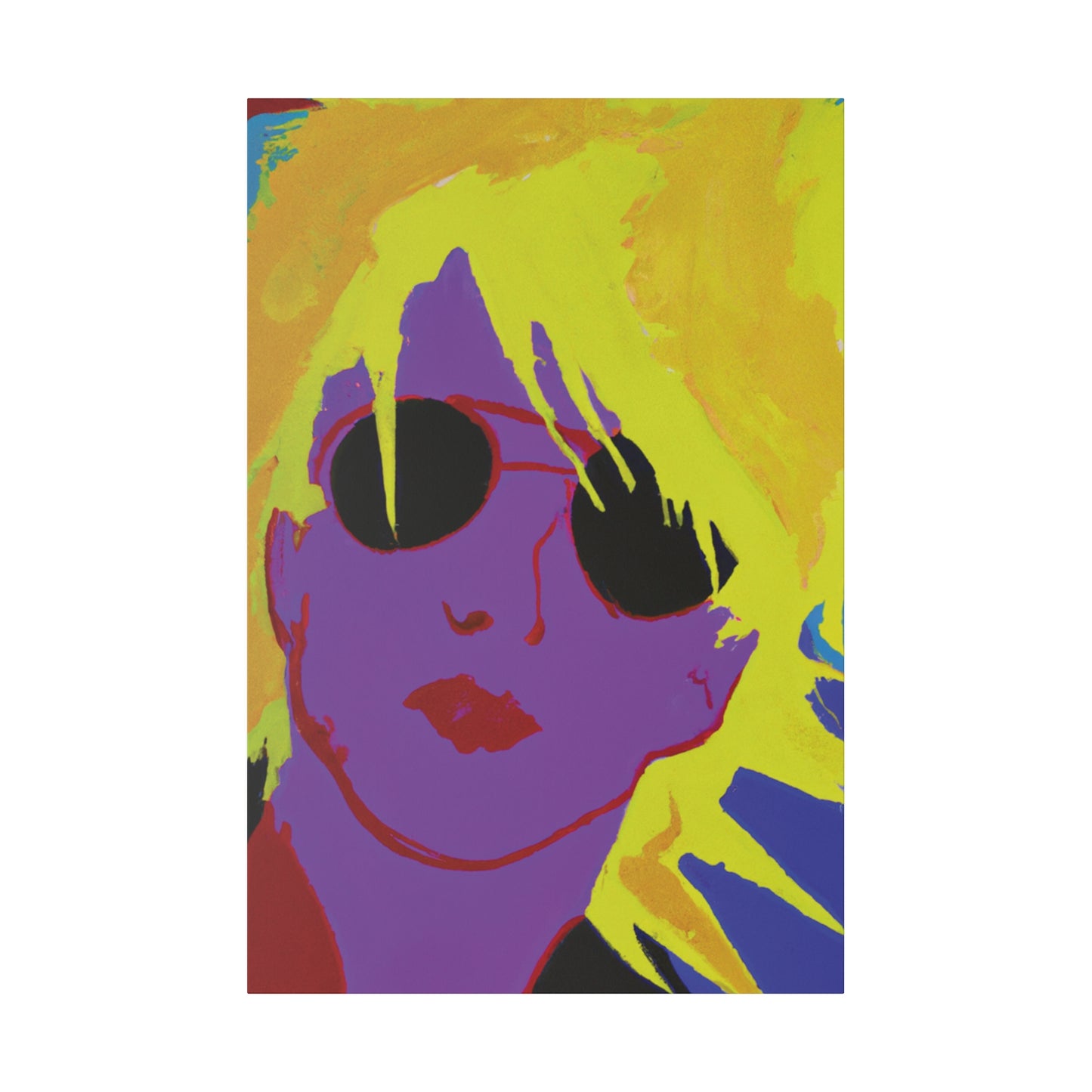 3022A - Rockstar Painting Print | Face | Abstract | Poster | Home Decor | Wall Art | Music Art | Canvas