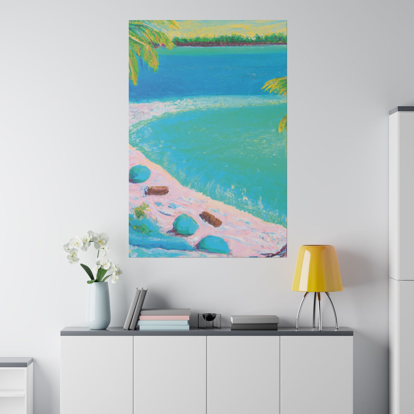 7342G - Bahamas Ocean Painting Print | Bahamas | Ocean | Beach | Poster | Home Decor | Wall Art | Canvas