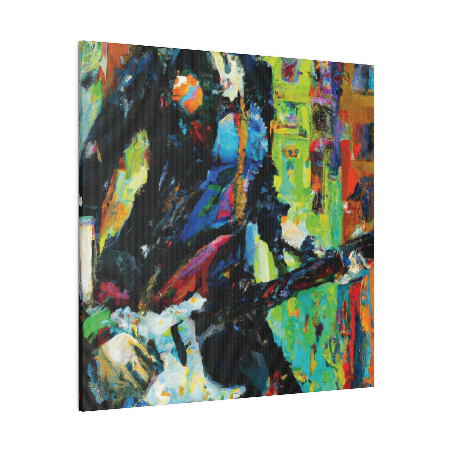 2760G - Rockstar Oil Painting Style Print | Poster | Home Decor | Wall Art | Music Art | Canvas