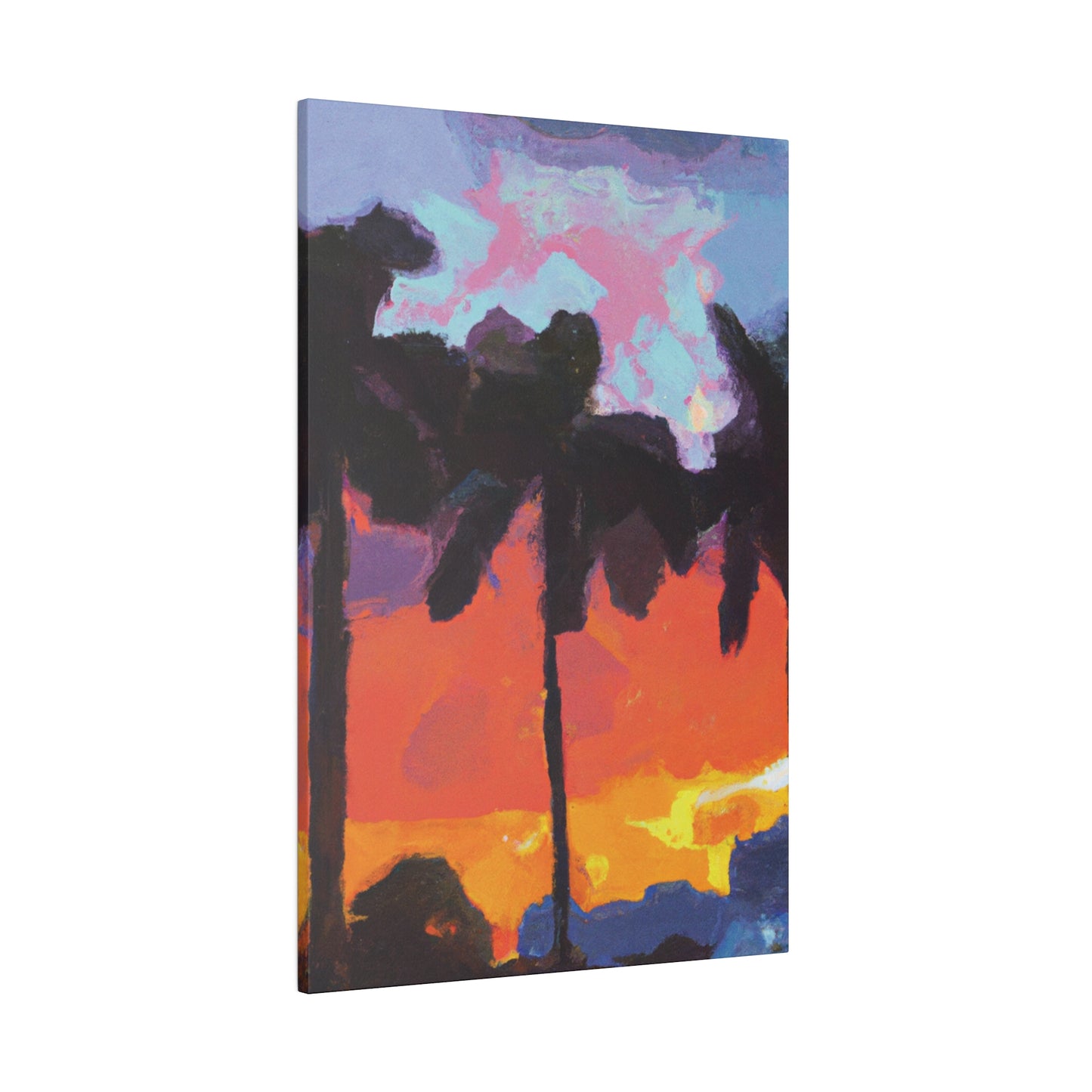 9276D - Miami Beach Sunset Painting Print | Miami | Beach | Sunset | Poster | Home Decor | Wall Art | Canvas
