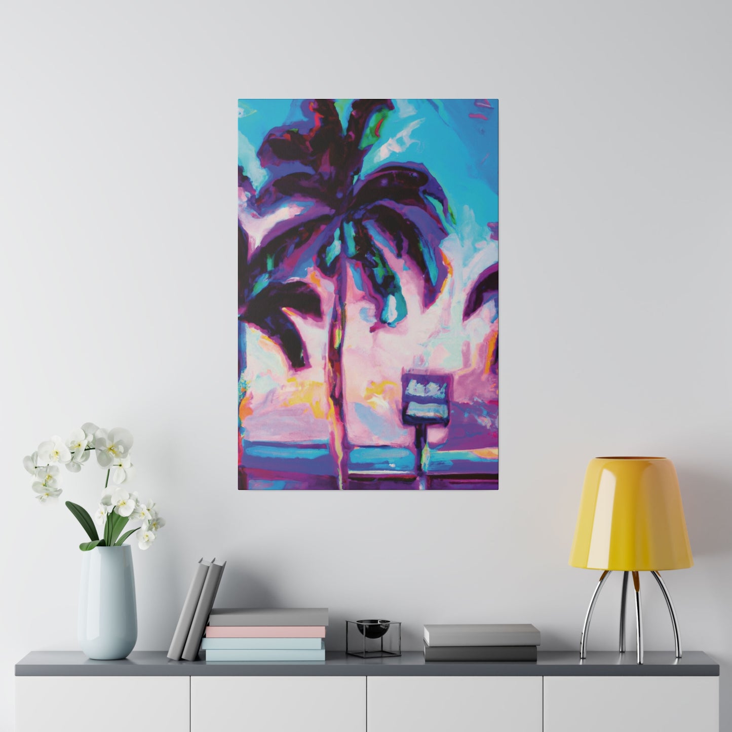 5753H - Miami Beach Sunset Painting Print | Miami | Beach | Sunset | Poster | Home Decor | Wall Art | Canvas