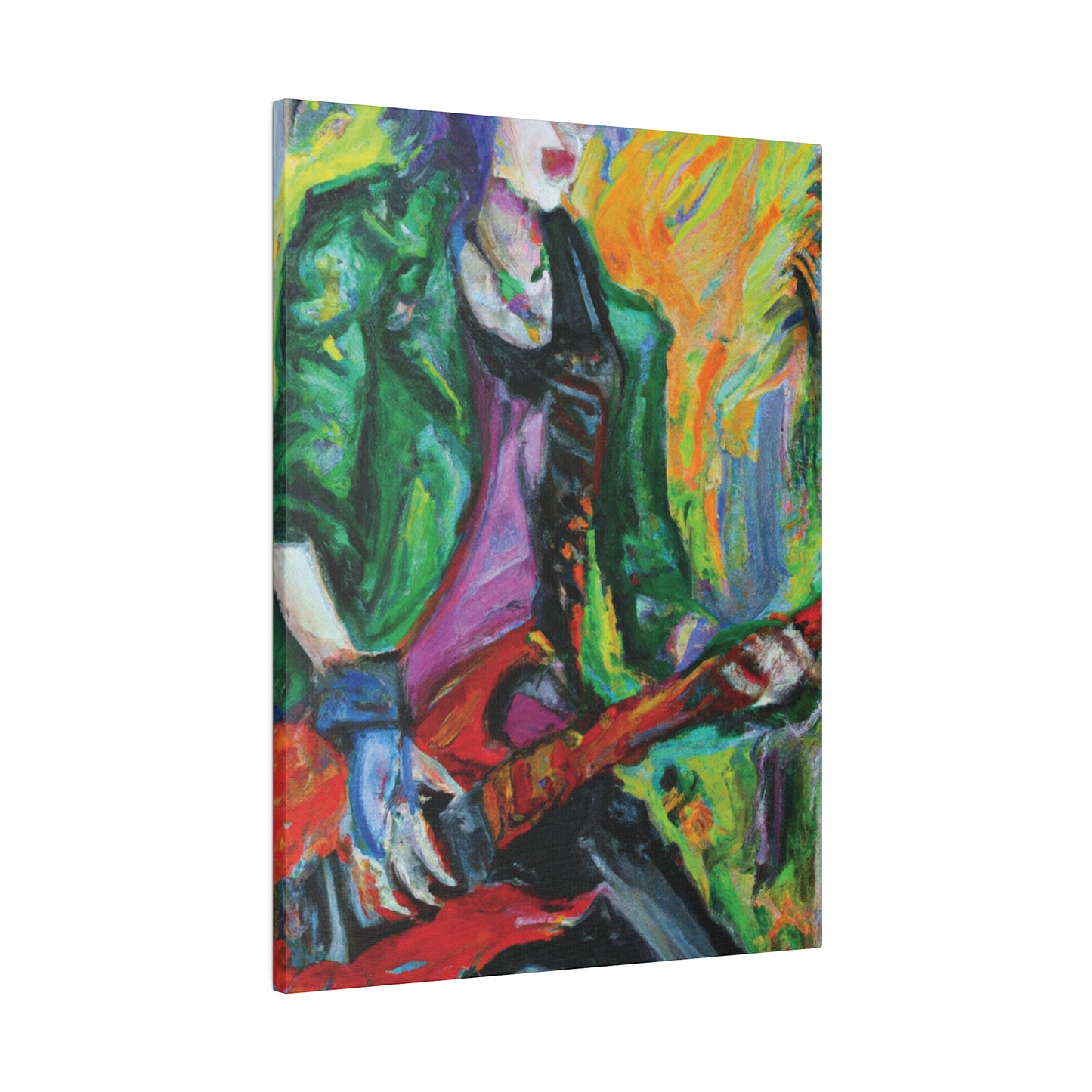 8272F - Rockstar Oil Painting Style Print | Poster | Home Decor | Wall Art | Music Art | Canvas