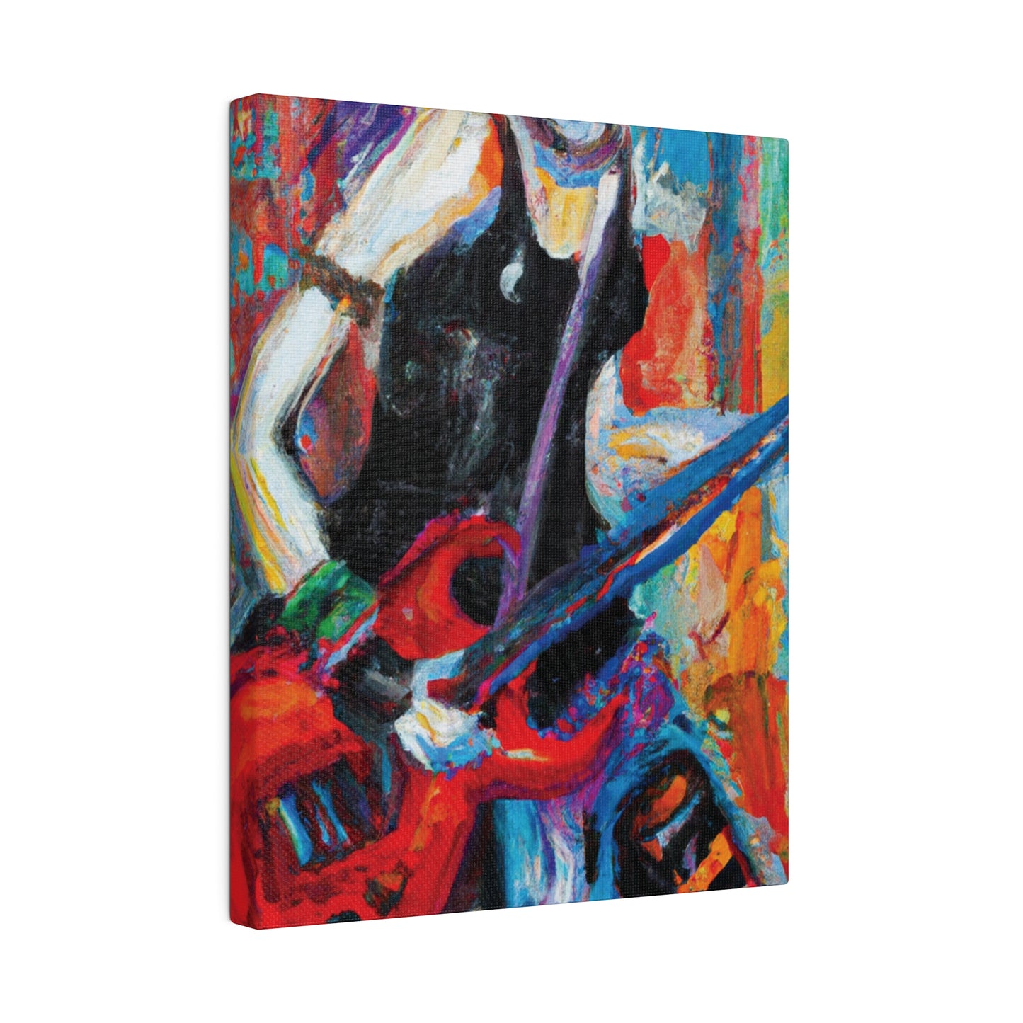 7384Q - Rockstar Oil Painting Style Print | Poster | Home Decor | Wall Art | Music Art | Canvas