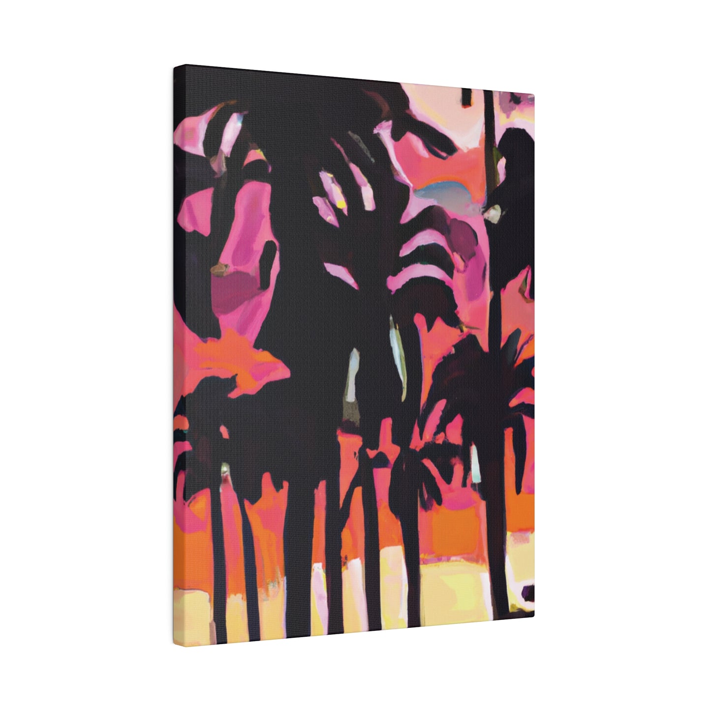 8741N - Miami Beach Sunset Painting Print | Miami | Beach | Sunset | Poster | Home Decor | Wall Art | Canvas