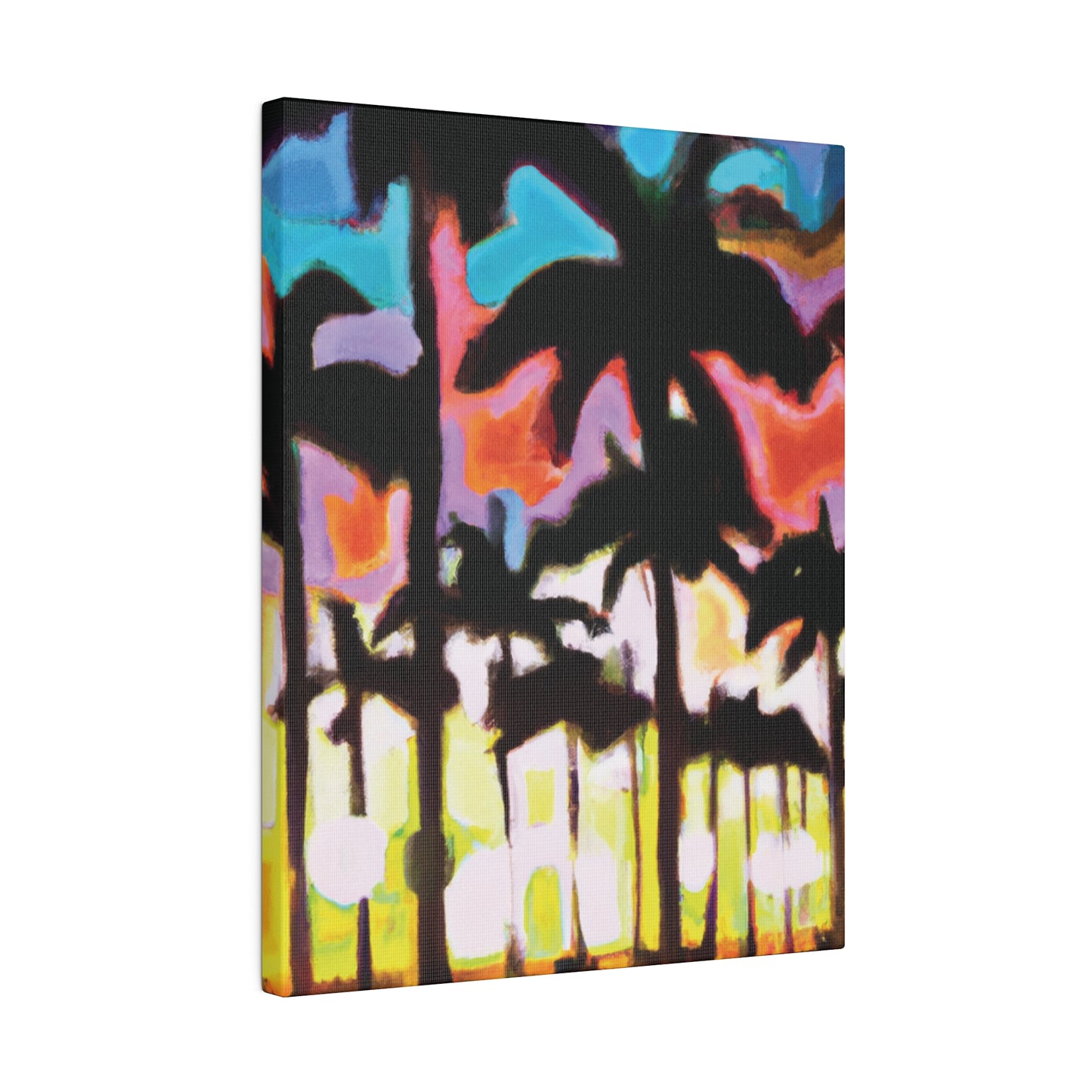 8596C - Miami Beach Sunset Painting Print | Miami | Beach | Sunset | Poster | Home Decor | Wall Art | Canvas